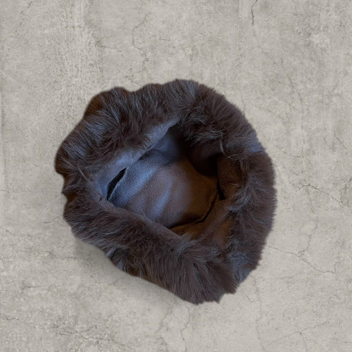 Japanese Brand Russian Ushanka fluffy winter hat, brown faux fur. One size Size ONE SIZE - 5 Thumbnail