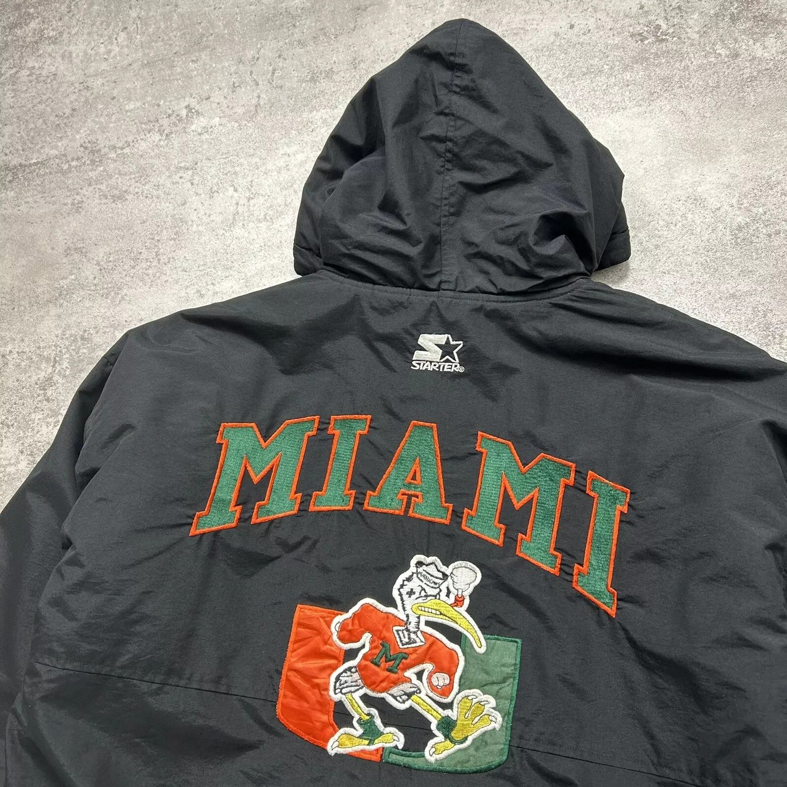 Miami hurricanes starter pullover hotsell
