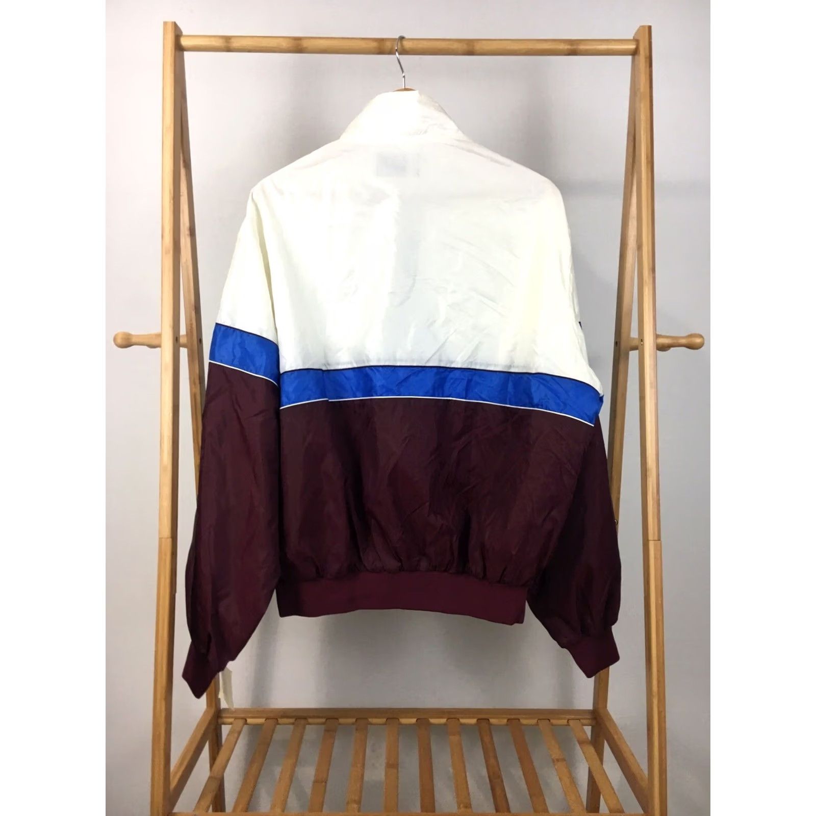 Vintage VINTAGE King Louie Dr Wells Soft Soda Drink Windbreaker Jacket XL USA Union NWT Maroon Blue White Men Size US XL / EU 56 / 4 - 4 Thumbnail