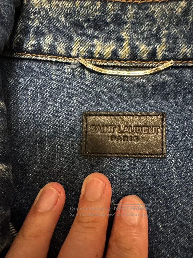 Saint Laurent Paris Saint Laurent SLP Flamingo Embroidered Denim Jacket. Size US M / EU 48-50 / 2 - 4 Thumbnail
