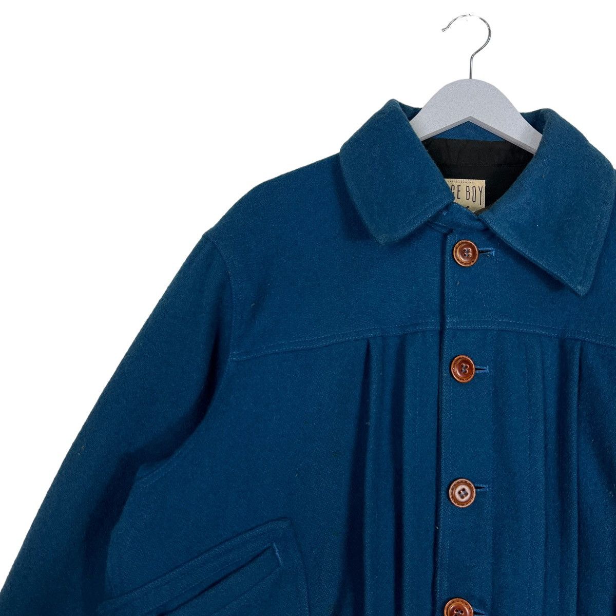 Issey Miyake WOOL PAGE BOY PLEATED BOMBER JACKET MADE IN JAPAN Size US M / EU 48-50 / 2 - 7 Thumbnail