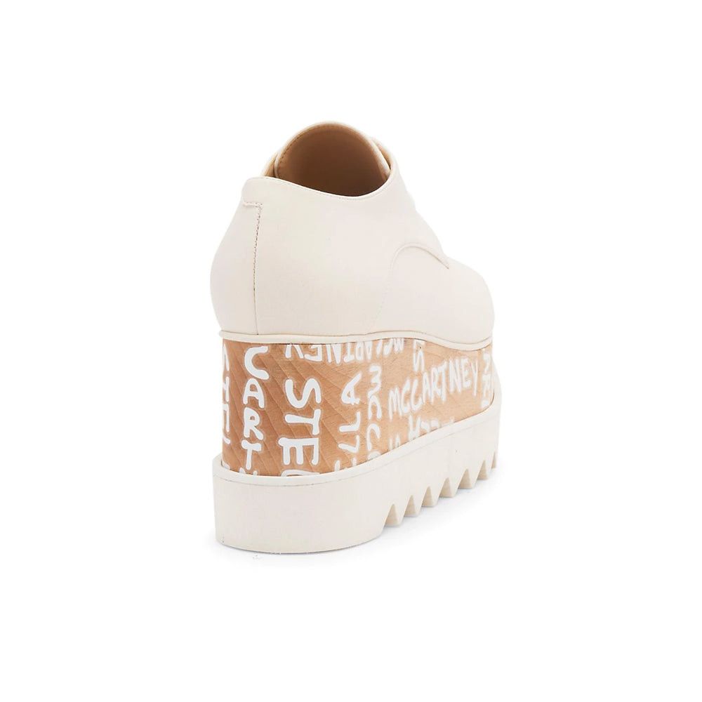 Stella McCartney Stella McCartney Women's Elyse Platform Wedge Sneaker Cream Size US 10 / IT 40 - 3 Thumbnail