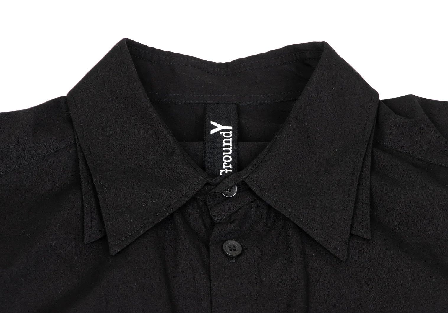 Yohji Yamamoto Double Color Cotton Long Shirt Black 3 Size US L / EU 52-54 / 3 - 3 Thumbnail