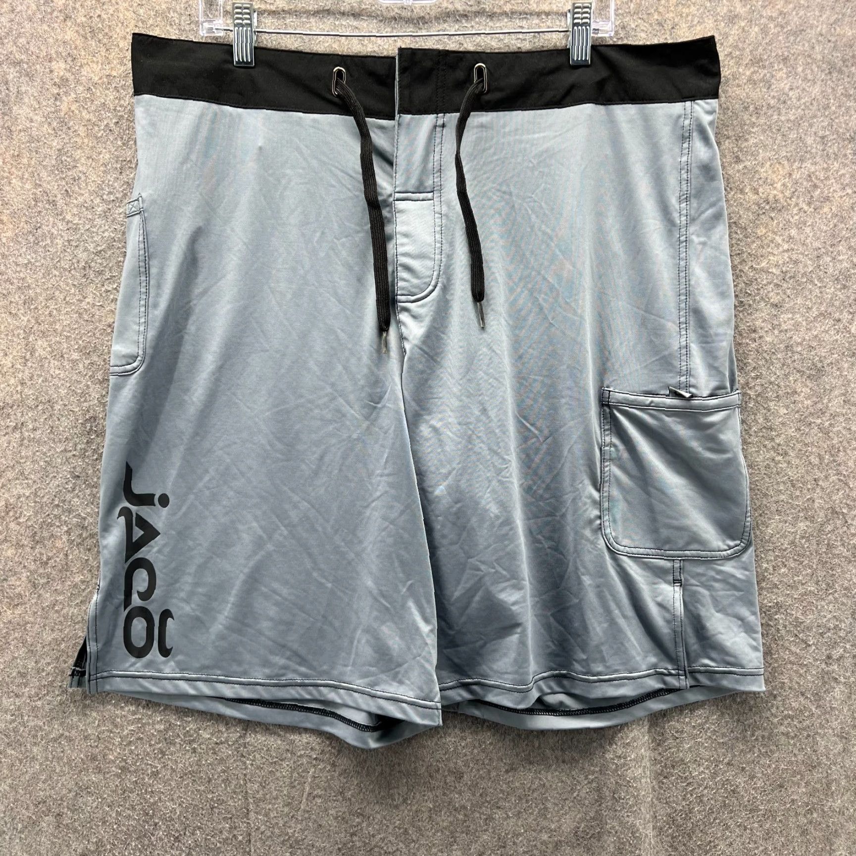 Logo 7 Jaco Shorts Mens 36 Gray Athletic MMA Training Lightweight Stretch Logo Running Size US 36 / EU 52 - 2 Thumbnail