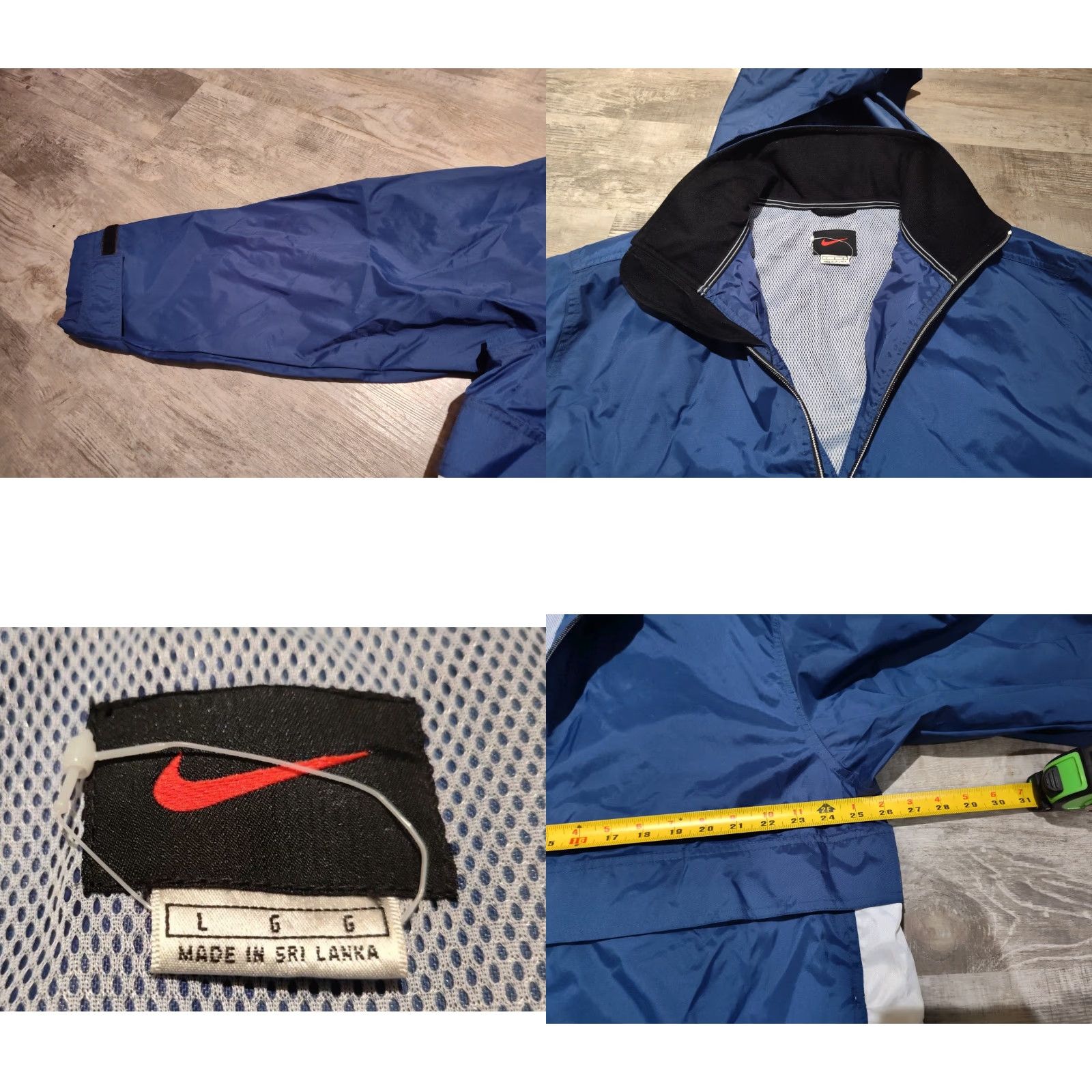 Nike VINTAGE Nike Windbreaker Jacket 1/4 Zip Hooded Mens Size L Blue 90s Size US L / EU 52-54 / 3 - 8 Thumbnail