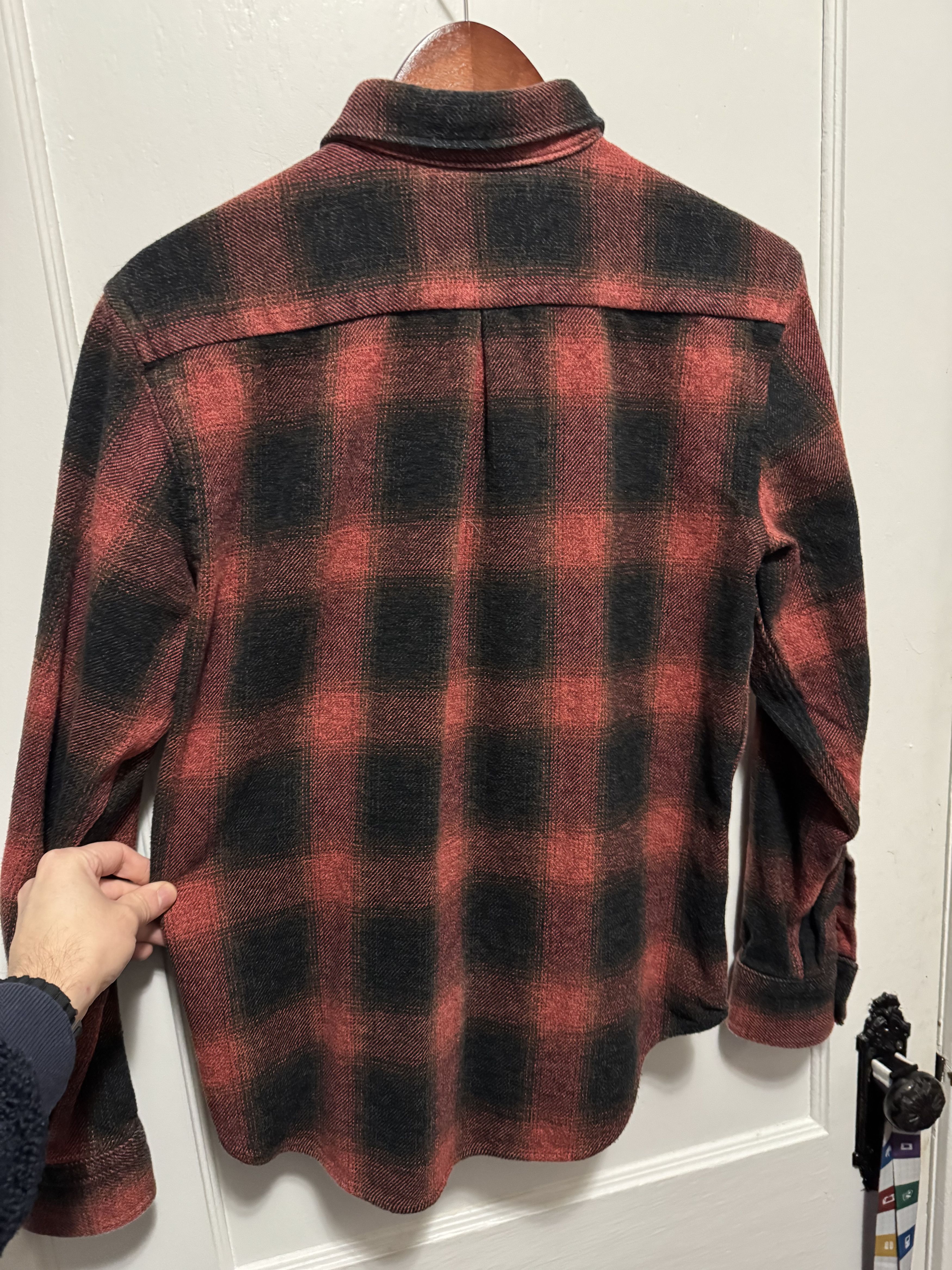 Naked & Famous Naked & Famous Easy Shirt Heavy Vintage Flannel Red/black Size US L / EU 52-54 / 3 - 3 Thumbnail