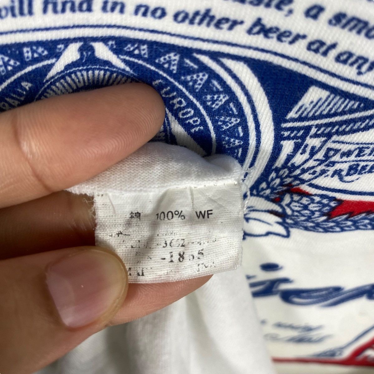 Budweiser Vintage 80's BUDWEISER King Of Beers Distressed Tee Shirt Size US M / EU 48-50 / 2 - 7 Thumbnail