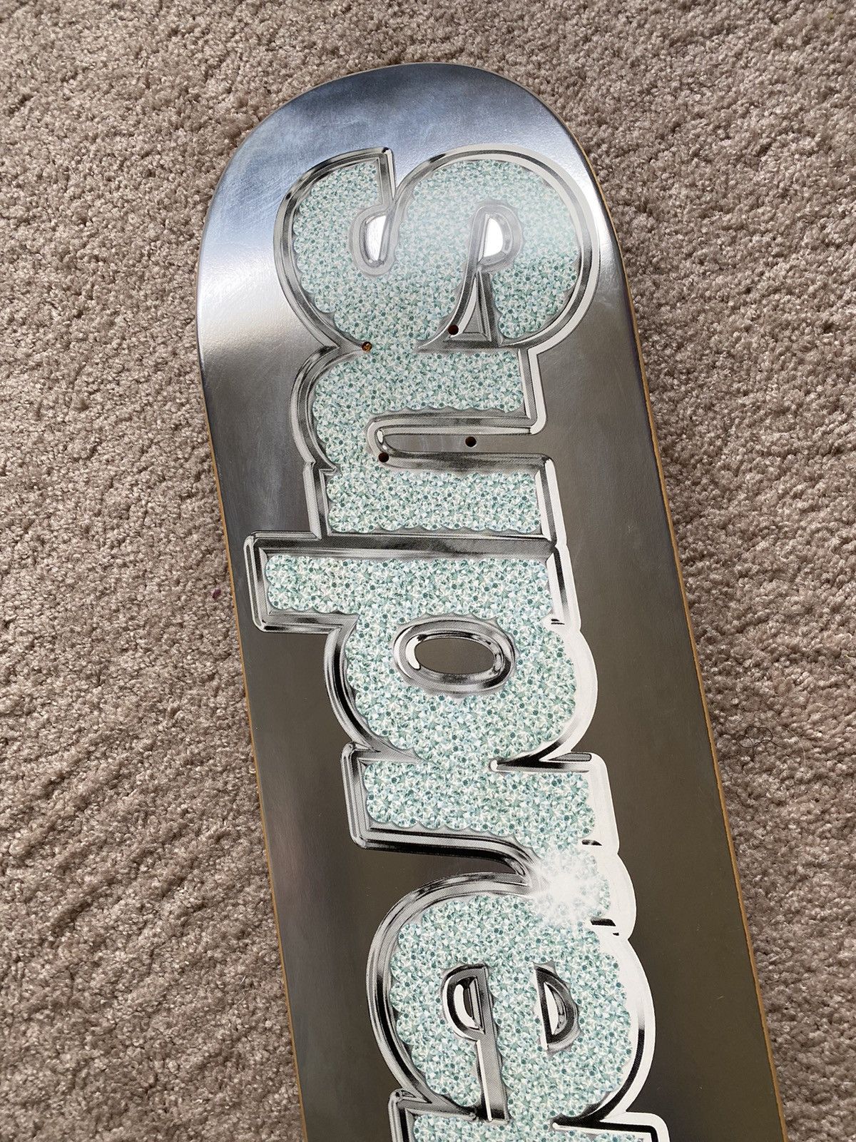 Supreme Supreme bling skate deck silver 2013 authentic Size ONE SIZE - 4 Thumbnail