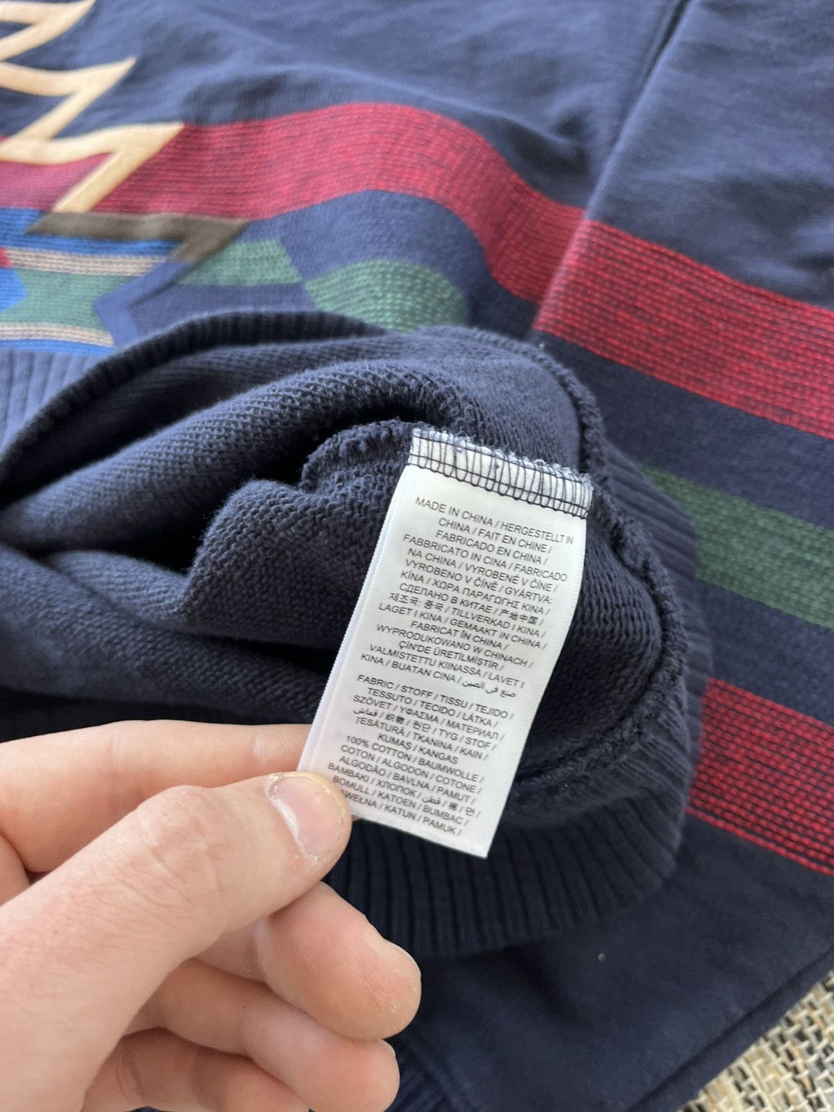 Gant Vintage Gant Knit Sweatshirt Navy Pattern Logo Crewneck Y2K Size US M / EU 48-50 / 2 - 10 Thumbnail