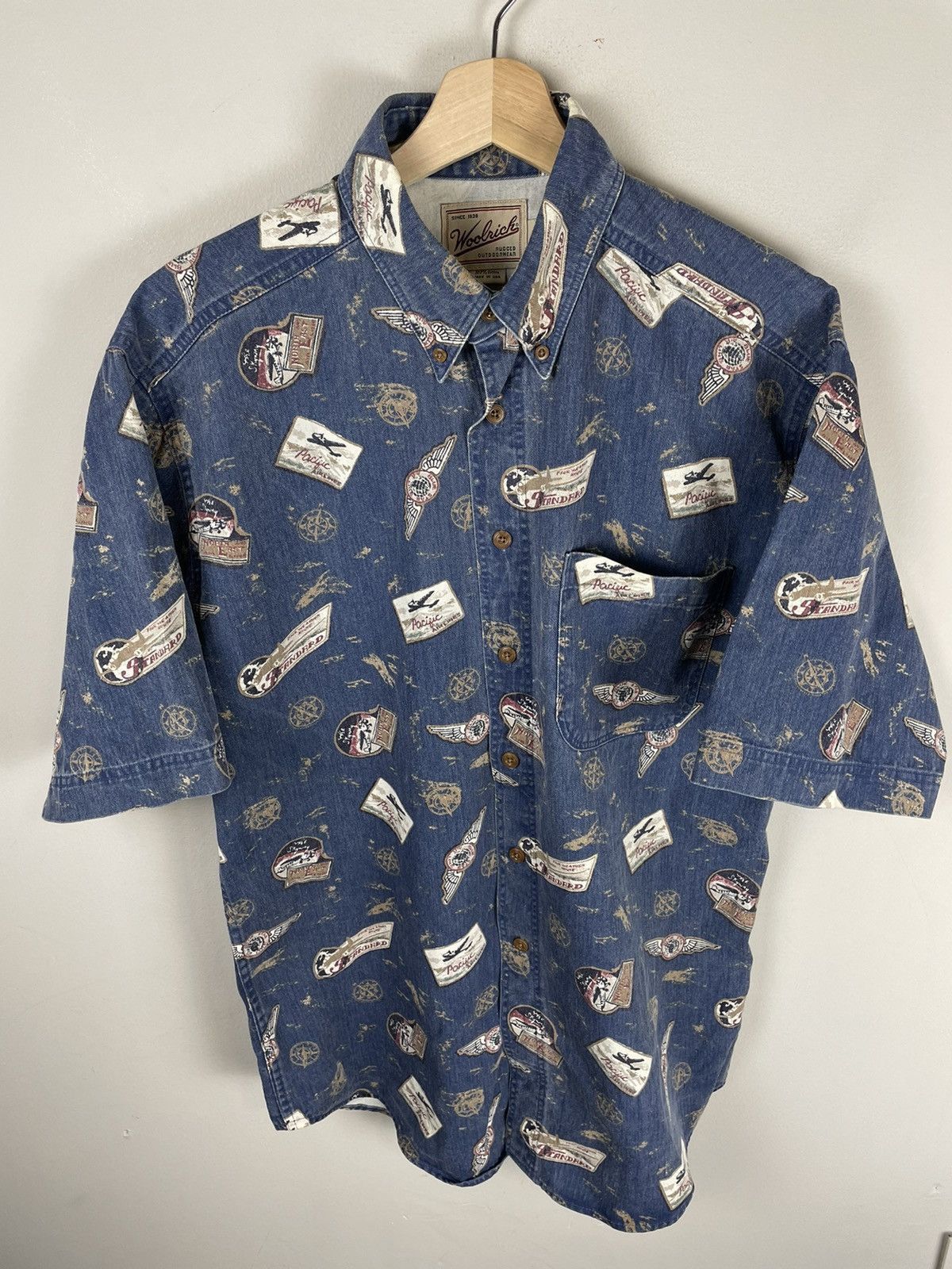 Pendleton × Vintage × Woolrich Woolen Mills Vintage Woolrich Aviation Shirr Size US M / EU 48-50 / 2 - 1 Thumbnail