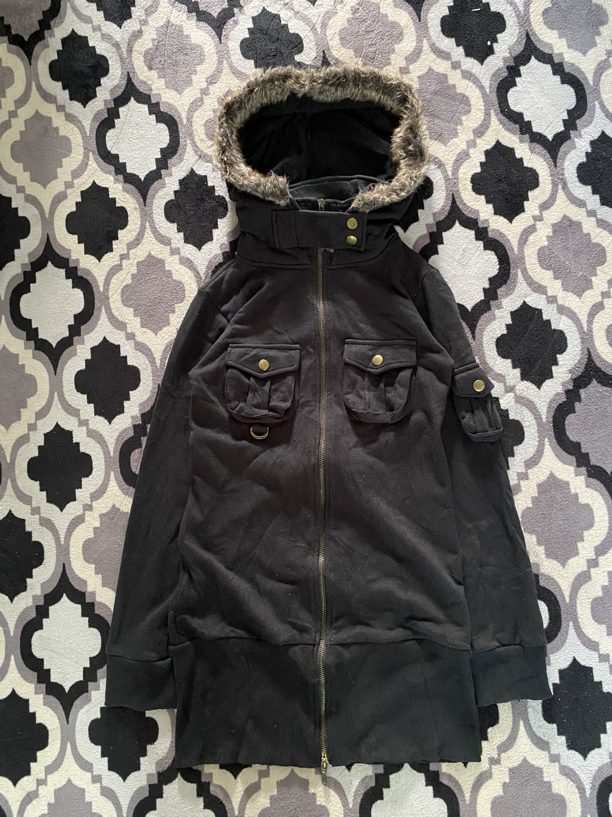 Le Grande Bleu (L.G.B.) EMS EXCITE faux fur punk bondage hoodie Size US M / EU 48-50 / 2 - 1 Thumbnail