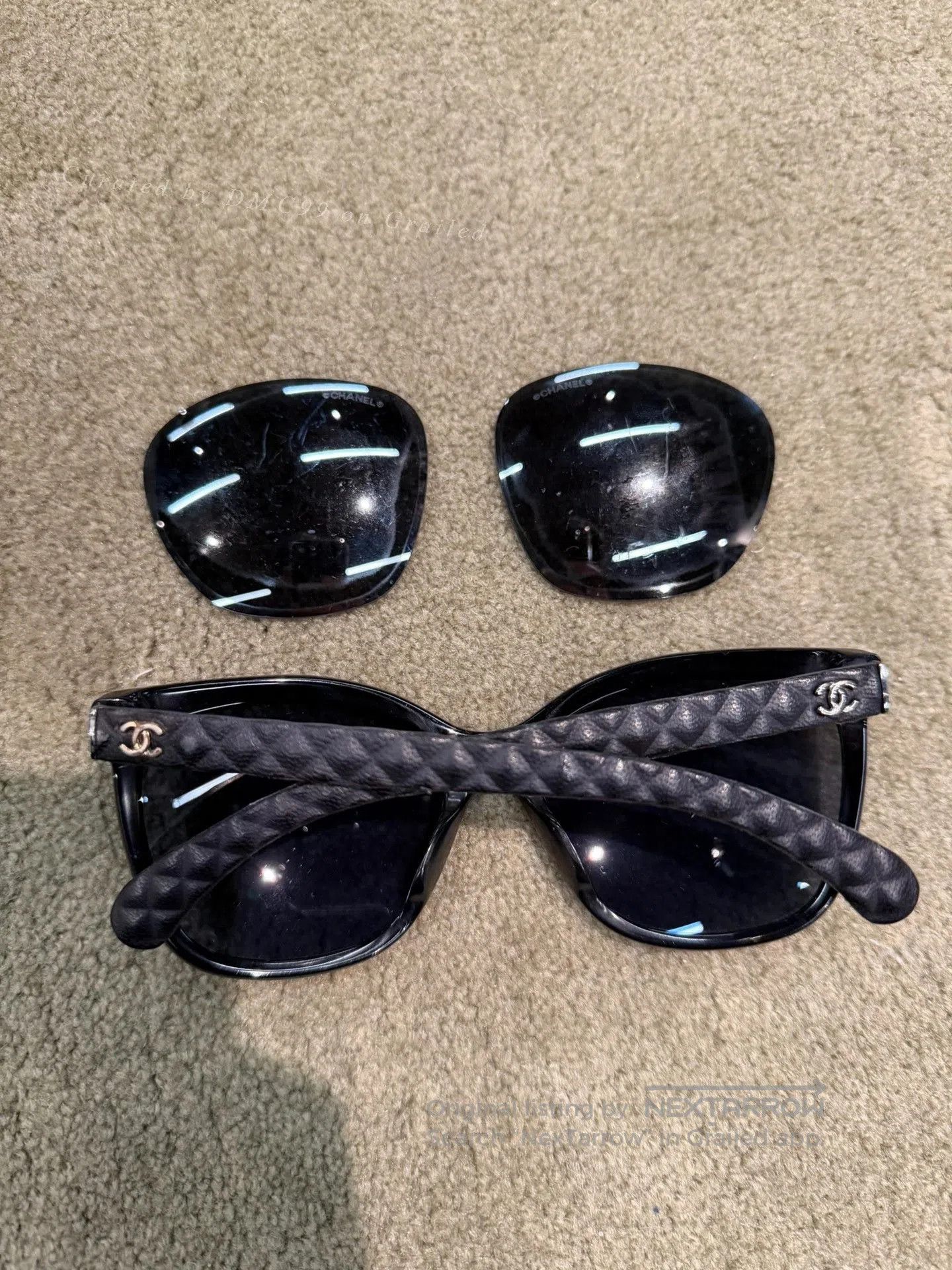 Chanel Chanel Sunglasses Leather Temples. Size ONE SIZE - 1 Thumbnail