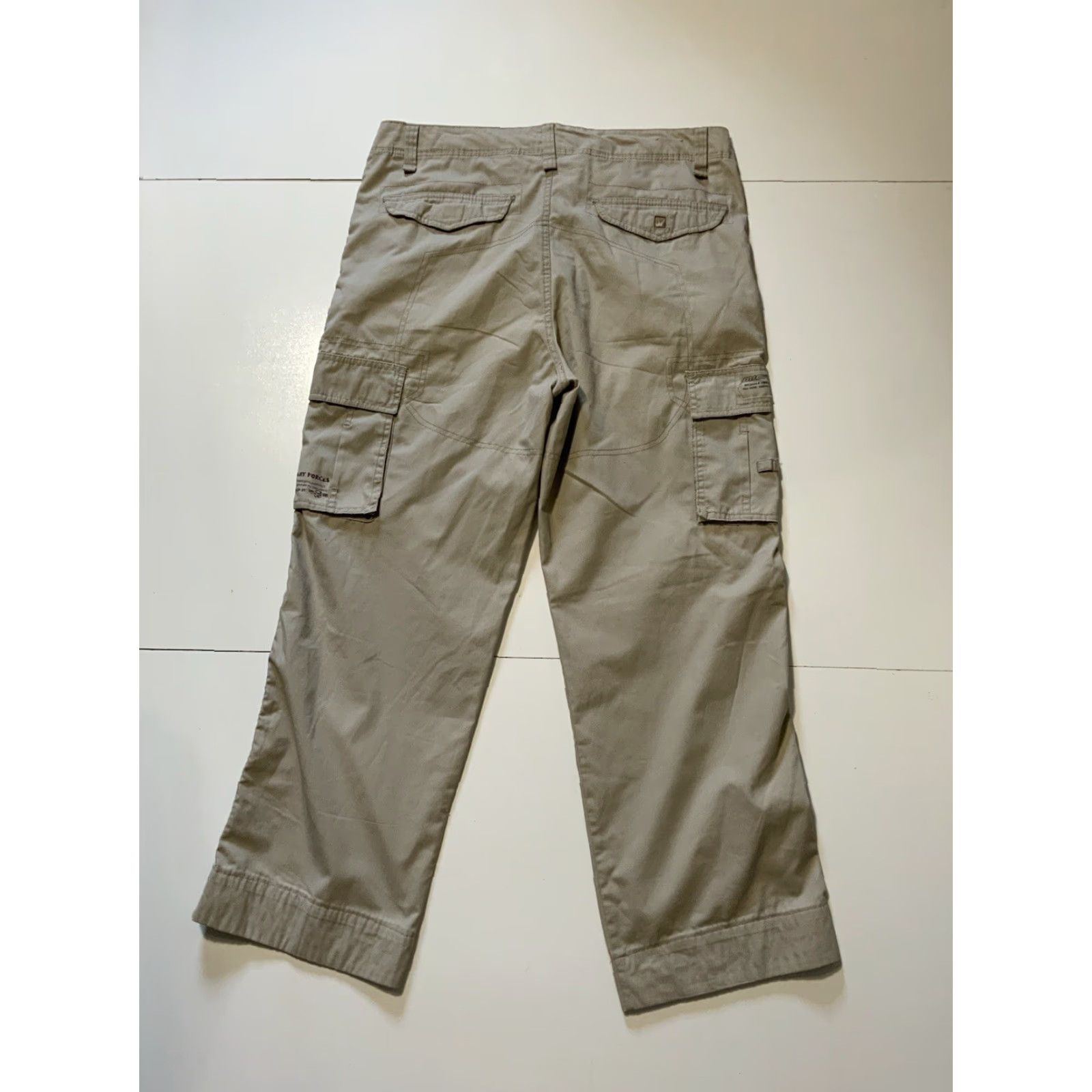 Vintage VINTAGE Micros Cargo Utility Skateboarding Lightweight Everyday Pants Sz. 36 Men Beige Cargo Pants 36 Mens Size US 36 / EU 52 - 3 Thumbnail