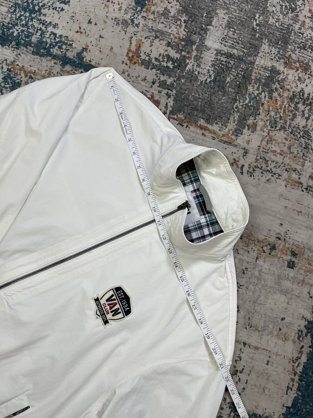 Van Van Club Zip Up Stretched Nylon Windbreaker Jacket Size US M / EU 48-50 / 2 - 10 Thumbnail
