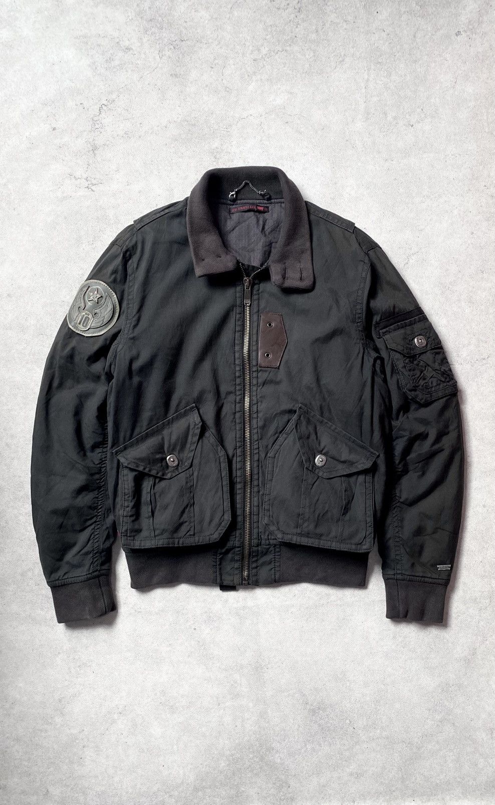 Levi's Vintage 90s Levis Flight Bomber Jacket Size US M / EU 48-50 / 2 - 1 Thumbnail