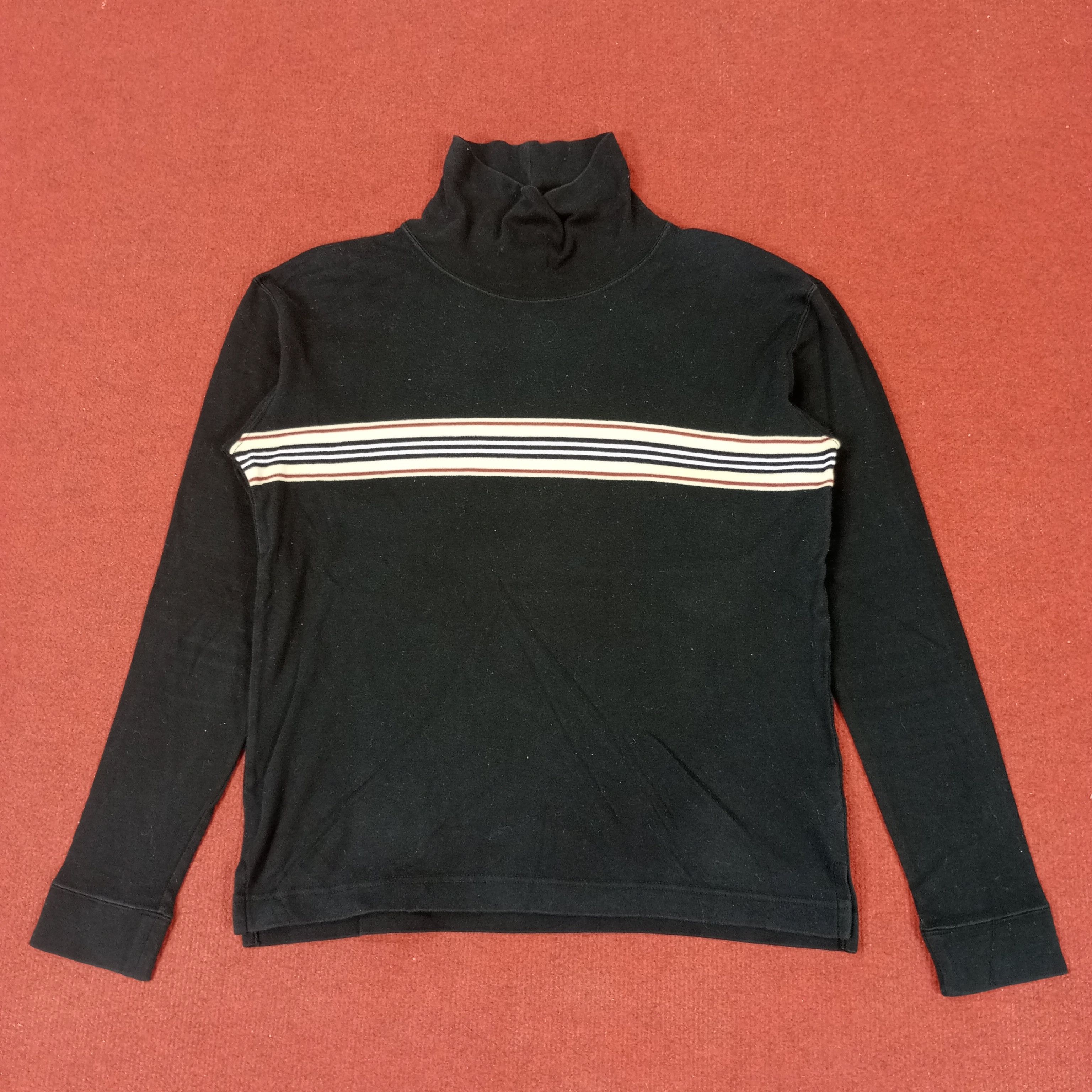 Burberry × Vintage Burberry Black Label Fashion Brand Long Sleeve Tshirt Size M / US 6-8 / IT 42-44 - 1 Thumbnail