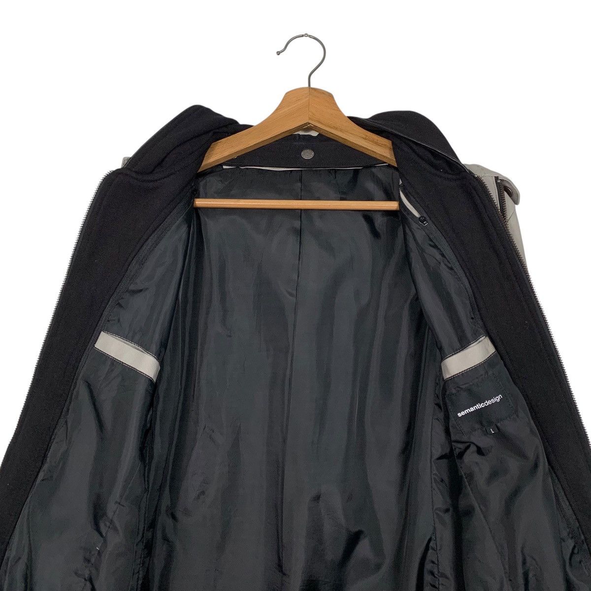semanticdesign Semantic Design Hooded Synthetic Leather Jacket Size US S / EU 44-46 / 1 - 13 Thumbnail