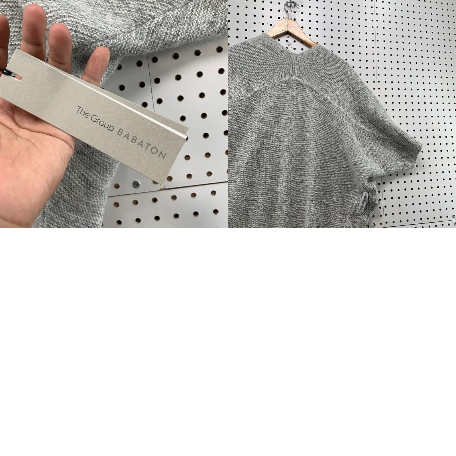 Vintage Babaton Aritzia XS Javier Open Cardigan Alpaca Mohair Wool Blend Grey Womens Size XS / US 0-2 / IT 36-38 - 10 Thumbnail