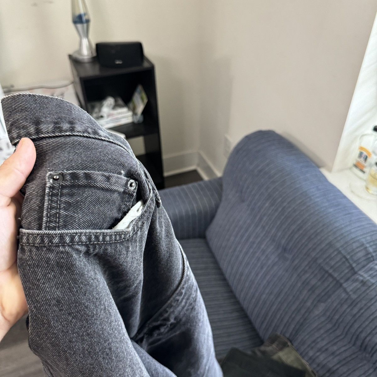 Levi's × StraightFaded × Vintage Vintage Y2K Levi’s 505 faded black wide leg jeans essential Size US 34 / EU 50 - 6 Thumbnail