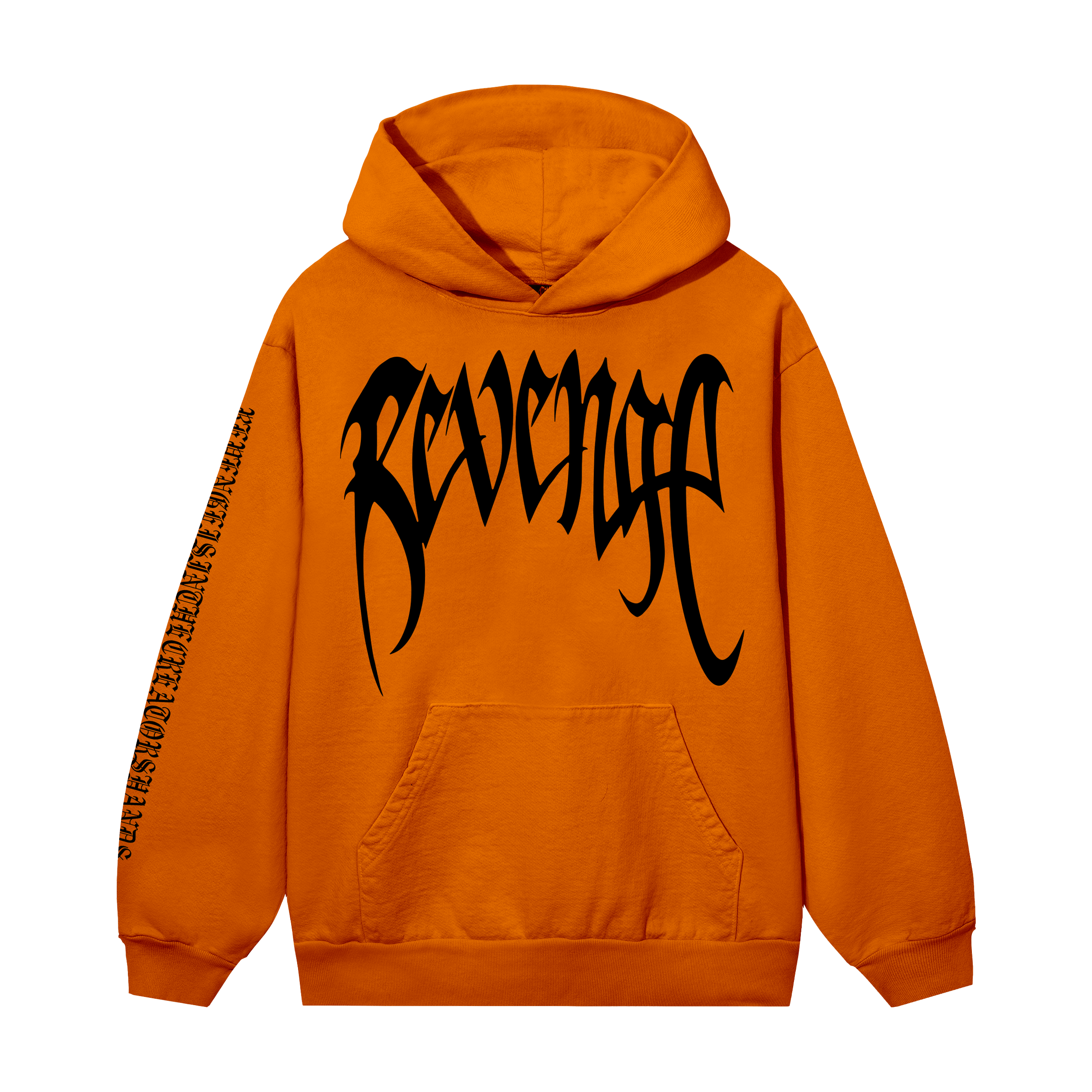 Revenge Revenge Archive Logo Hoodie Orange/Black Size US XL / EU 56 / 4 - 1 Thumbnail