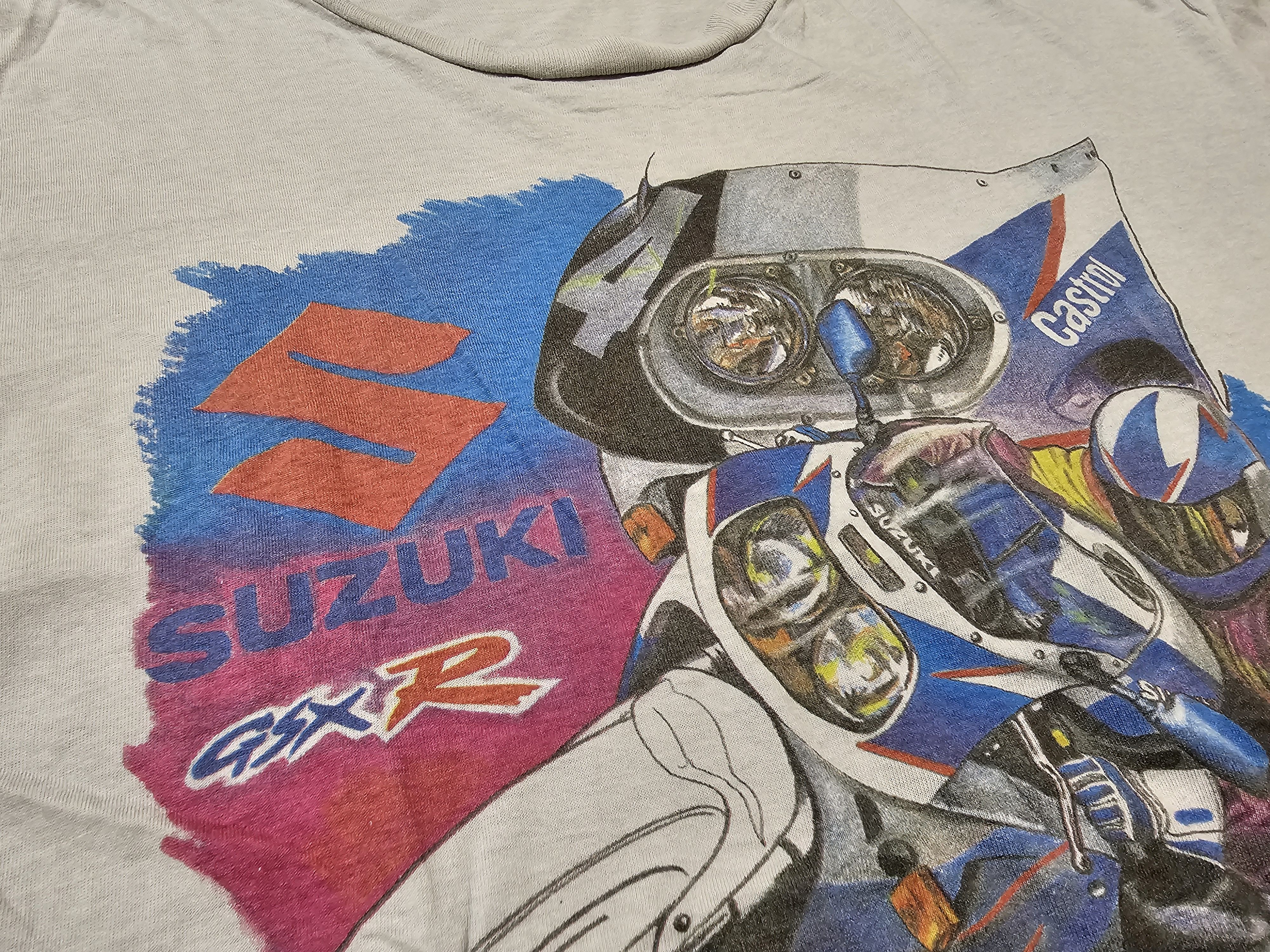 All Sport VINTAGE SUZUKI SHIRT 1993 GSX-R SHIRT MOTORSPORT RASING Size US XL / EU 56 / 4 - 4 Thumbnail
