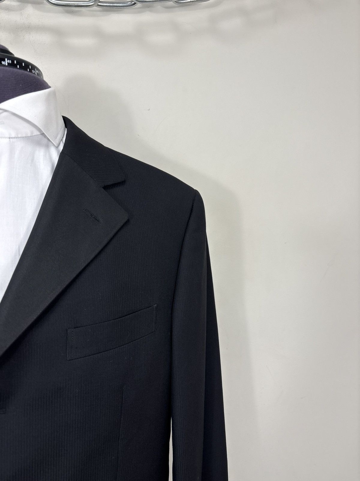SCABAL Scabal Men’s MTM Black Super 120’s Wool Tuxedo Dinner Suit Size 42R - 7 Thumbnail