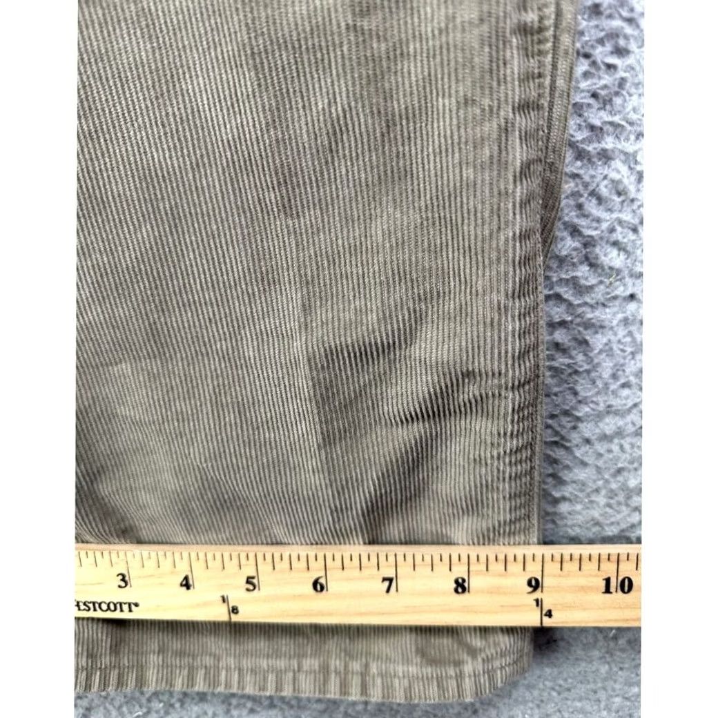 Vintage J Crew Pants Men 34X32 Tan Corduroy Straight Leg Flat Front 5 Pocket 100% Cotton Size US 34 / EU 50 - 6 Thumbnail