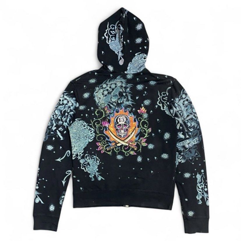 Christian Audigier × Ed Hardy × Vintage Ed hardy hoodie print Iswn retro punk style Size US M / EU 48-50 / 2 - 2 Thumbnail