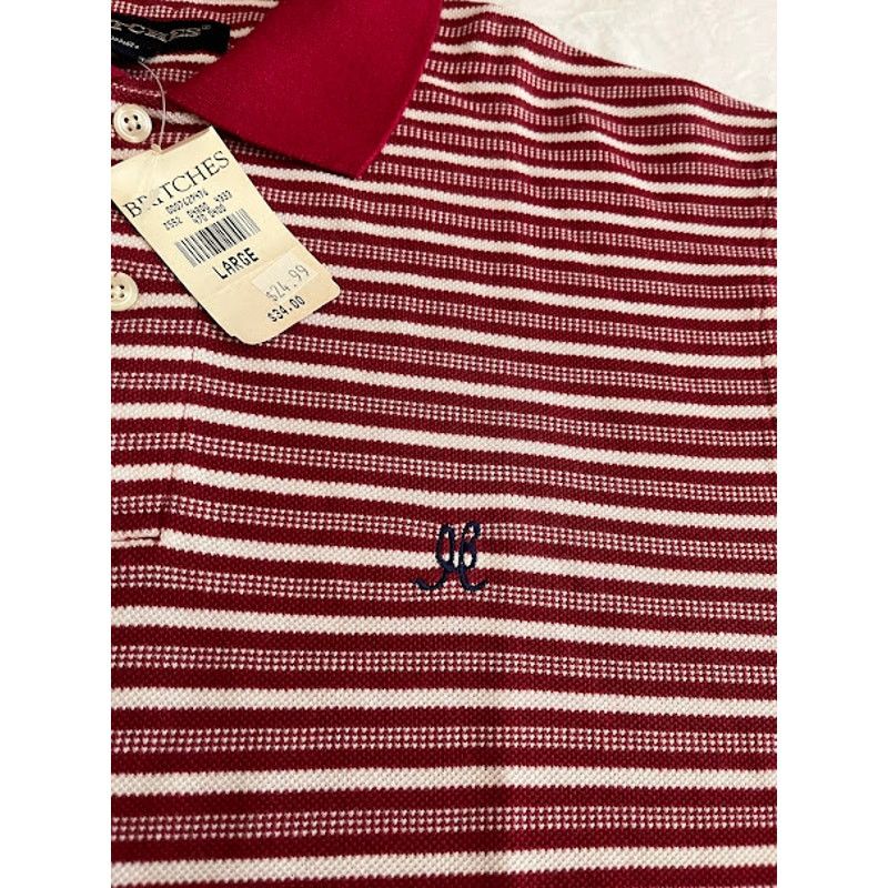 Britches VTG Britches Men's Red and White Polo Shirt Size Large Size US L / EU 52-54 / 3 - 2 Thumbnail