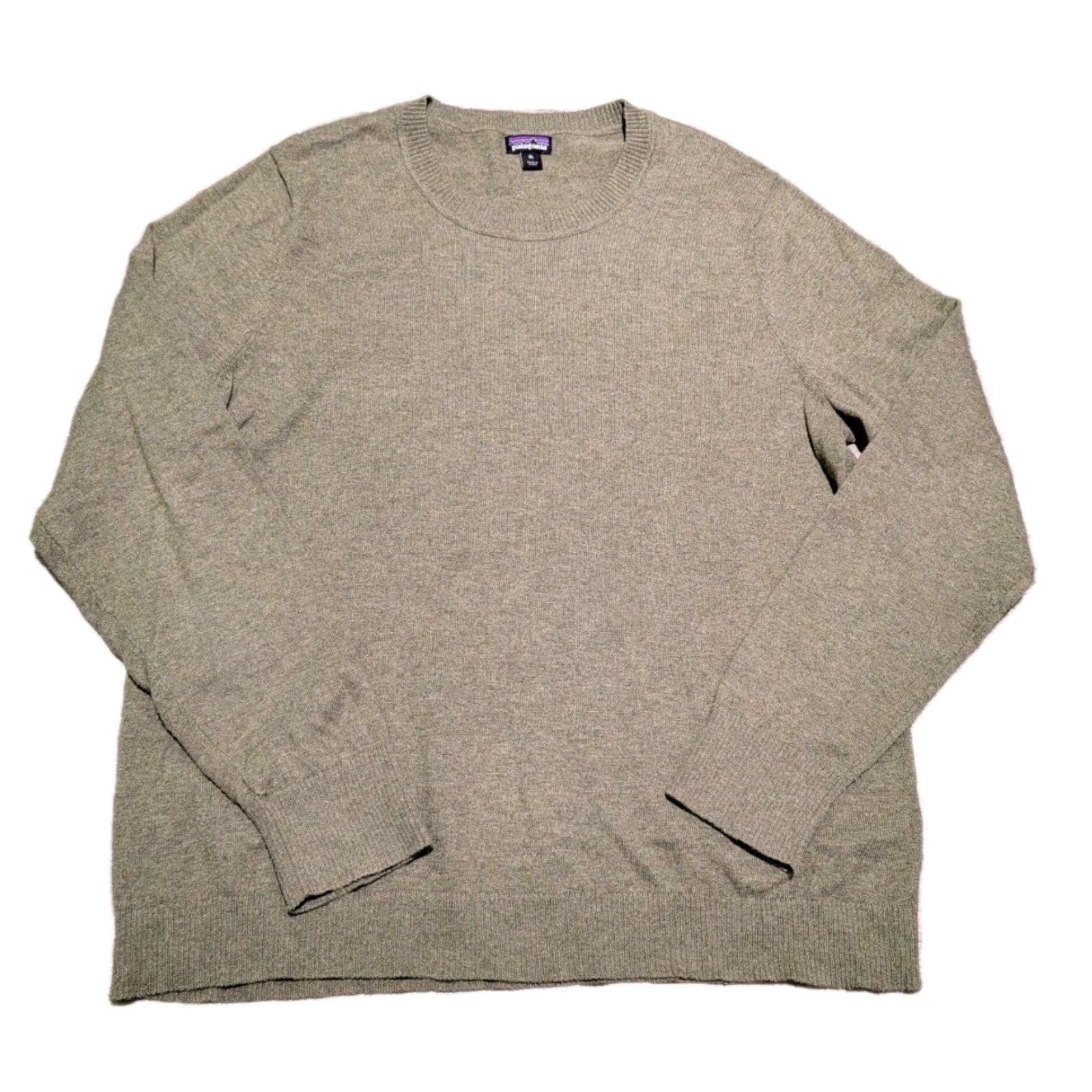 Patagonia VINTAGE Patagonia Womens Andri Pullover Crewneck Sweater XL Olive Knit Solid Logo Regular Mens Womens? Size XL / US 12-14 / IT 48-50 - 2 Thumbnail