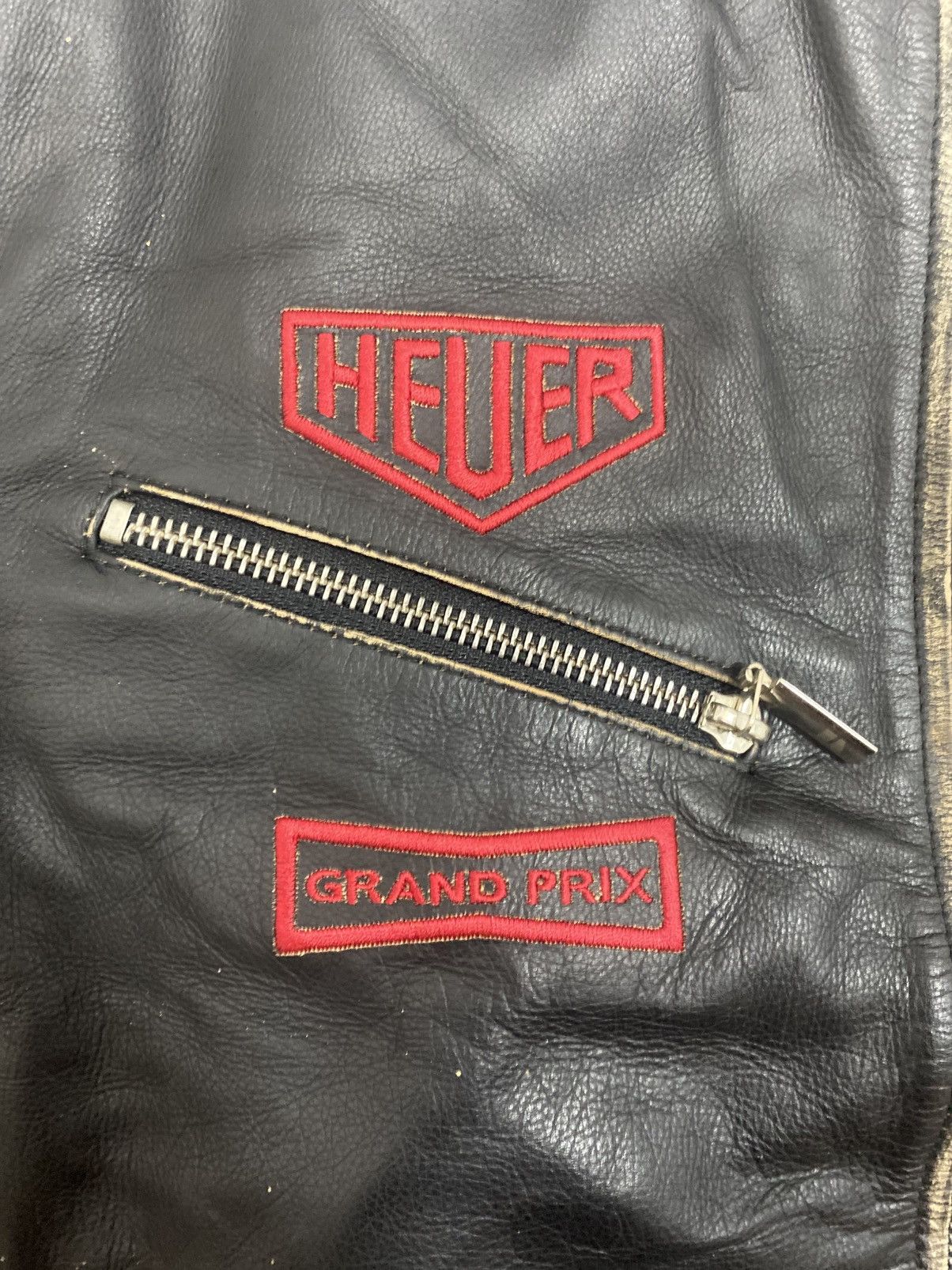 Tag Heuer Tag Heuer Grandprix Vintage Leather Jacket by Dakota Size US M / EU 48-50 / 2 - 2 Thumbnail