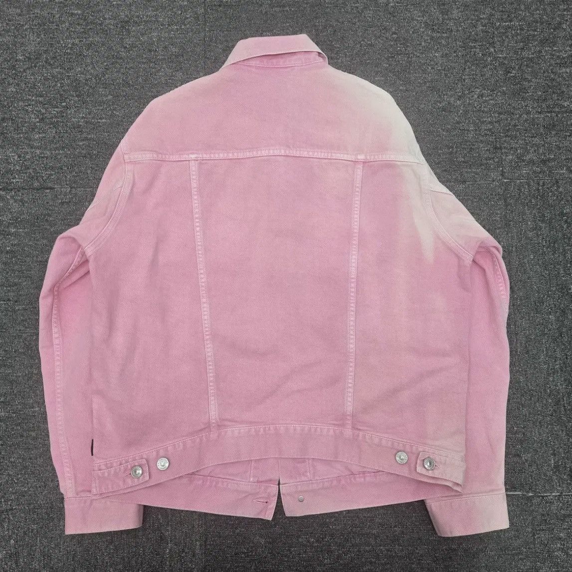 Balenciaga Balenciaga Sunfaded Pink Denim Jacket Size US M / EU 48-50 / 2 - 2 Thumbnail
