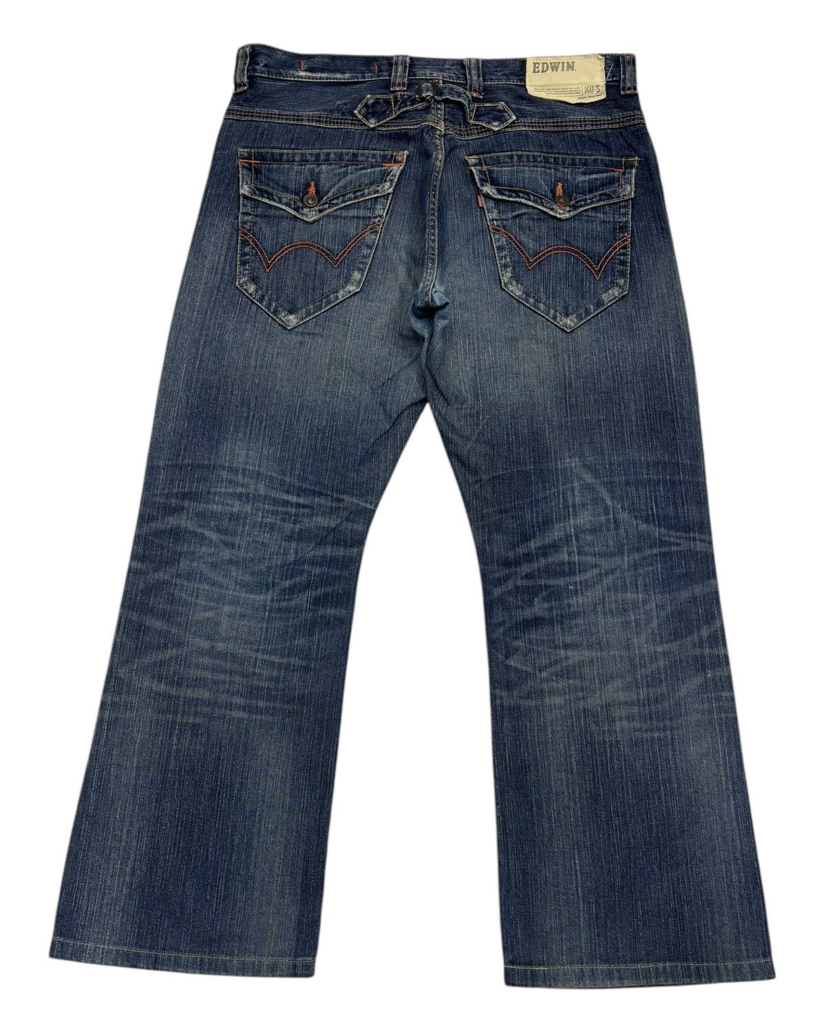 Le Grande Bleu (L.G.B.) 🔥EDWIN XV-S BUCKLE BACK OVERSIZED DENIM BAGGY JEANS Size US 38 / EU 54 - 2 Thumbnail