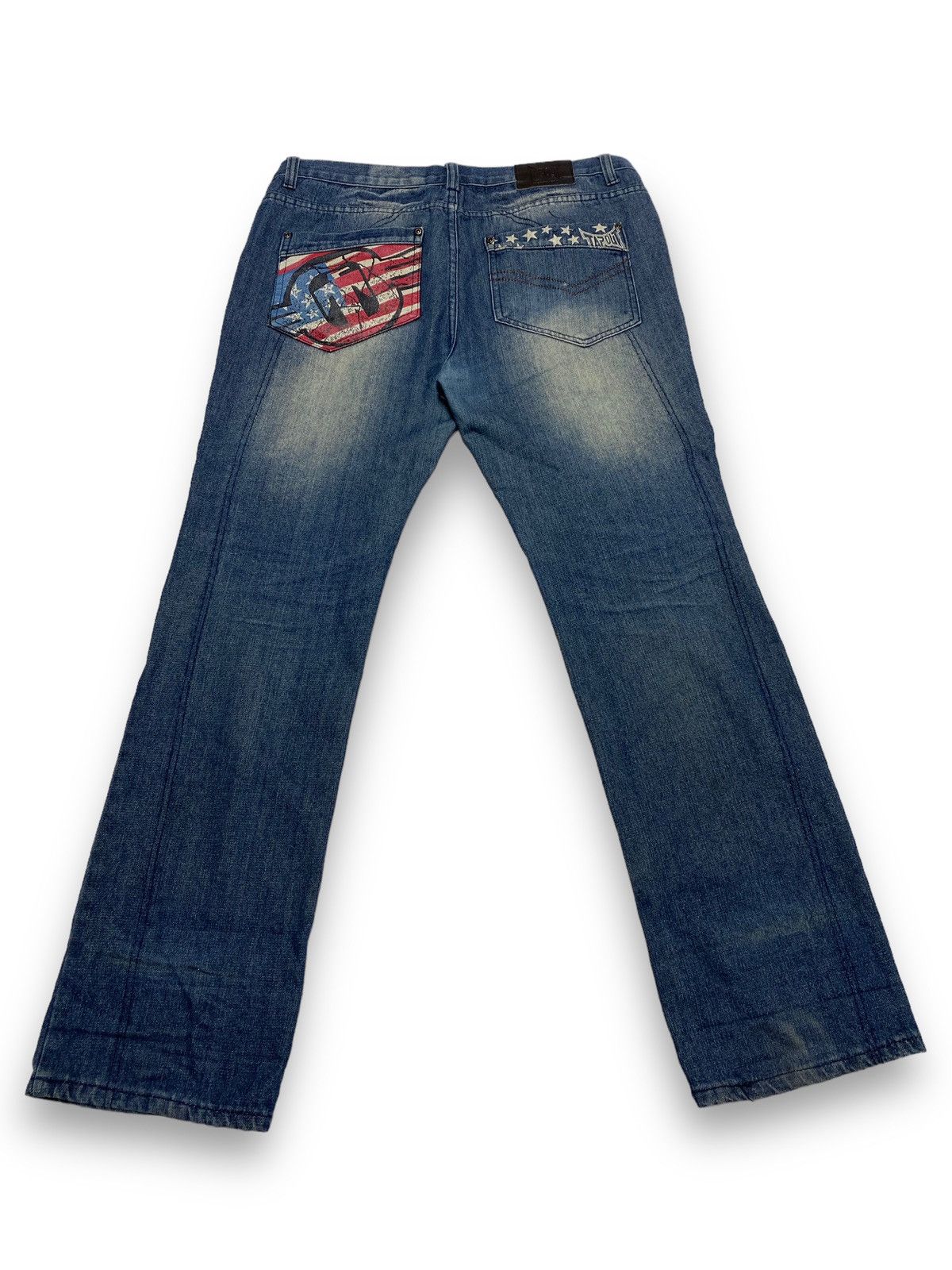 Tapout Vintage TAPOUT USA Flag Denim Baggy Jeans Y2k Size US 36 / EU 52 - 1 Thumbnail