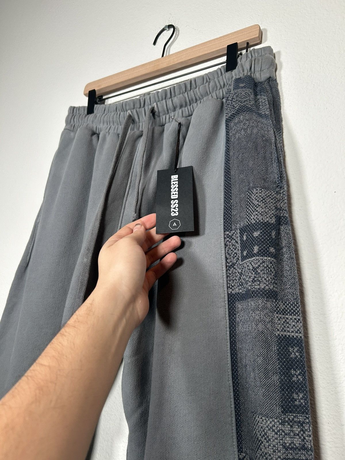 Alchemist SS23 Tribal Stripe Distressed Sweatpants Size US 32 / EU 48 - 2 Thumbnail