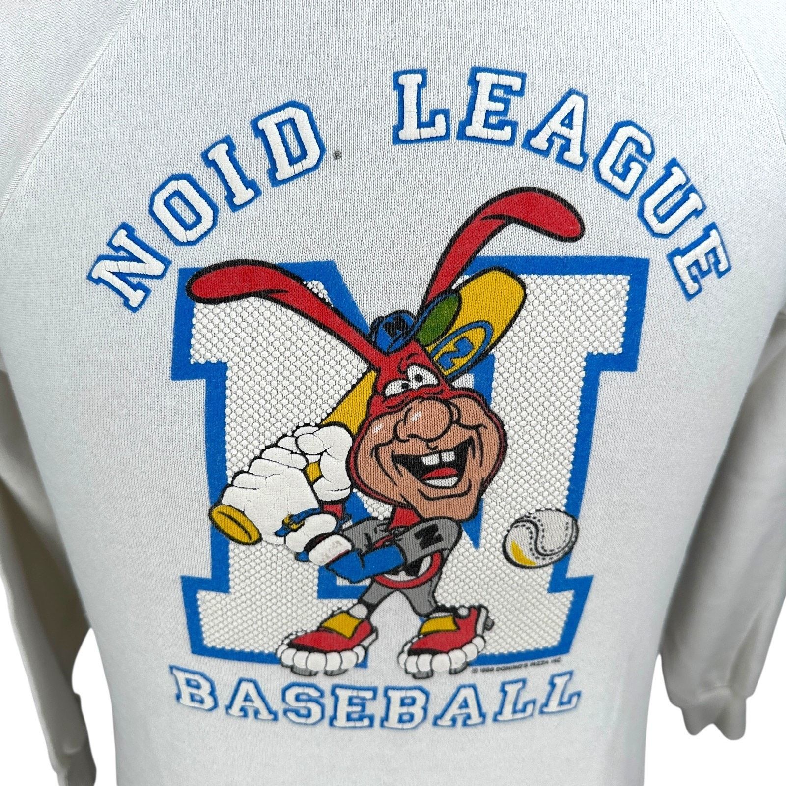 Other VTG Dominos Noid League Baseball Sweatshirt Mens S Off-white Size US S / EU 44-46 / 1 - 2 Thumbnail