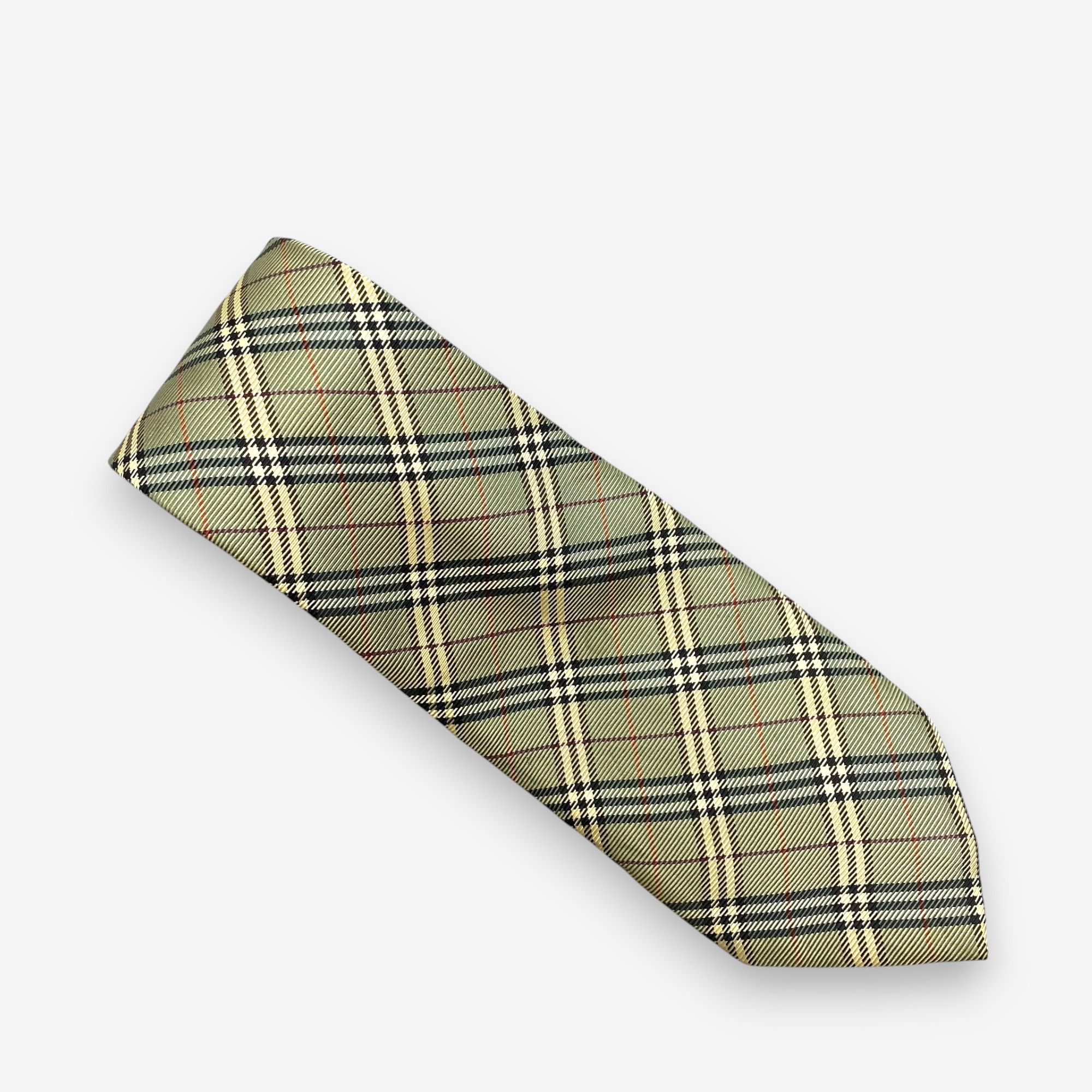 Burberry Vintage Burberry SILK Necktie Cravate Pure Silk Neck Tie Size ONE SIZE - 2 Thumbnail