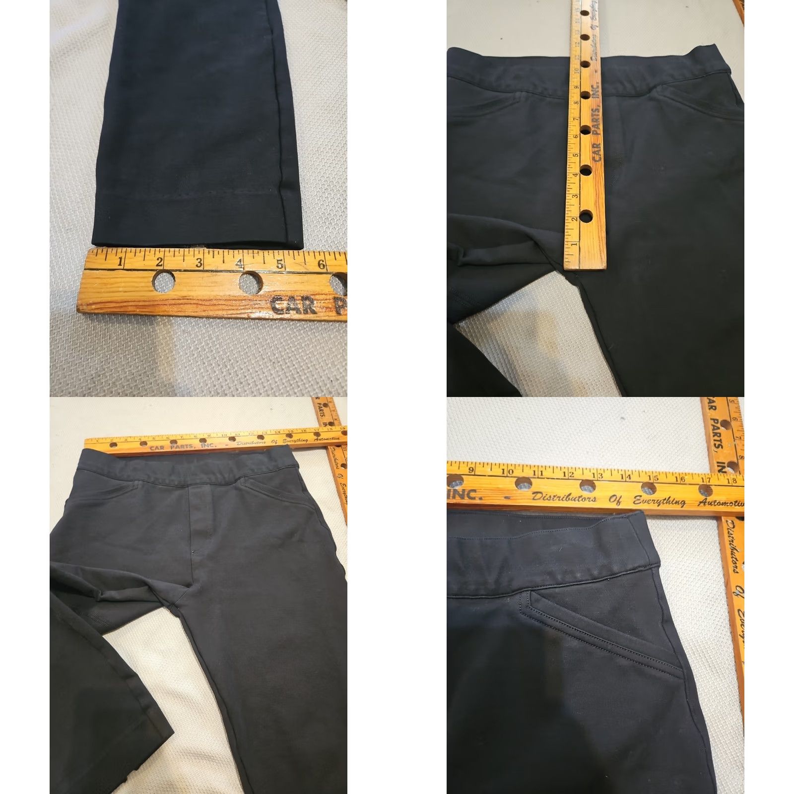 Spanx SPANX The Perfect Pant Womens L Black Ponte Knit Straight Pull On Trousers Size 36" / US 14 / IT 50 - 8 Thumbnail