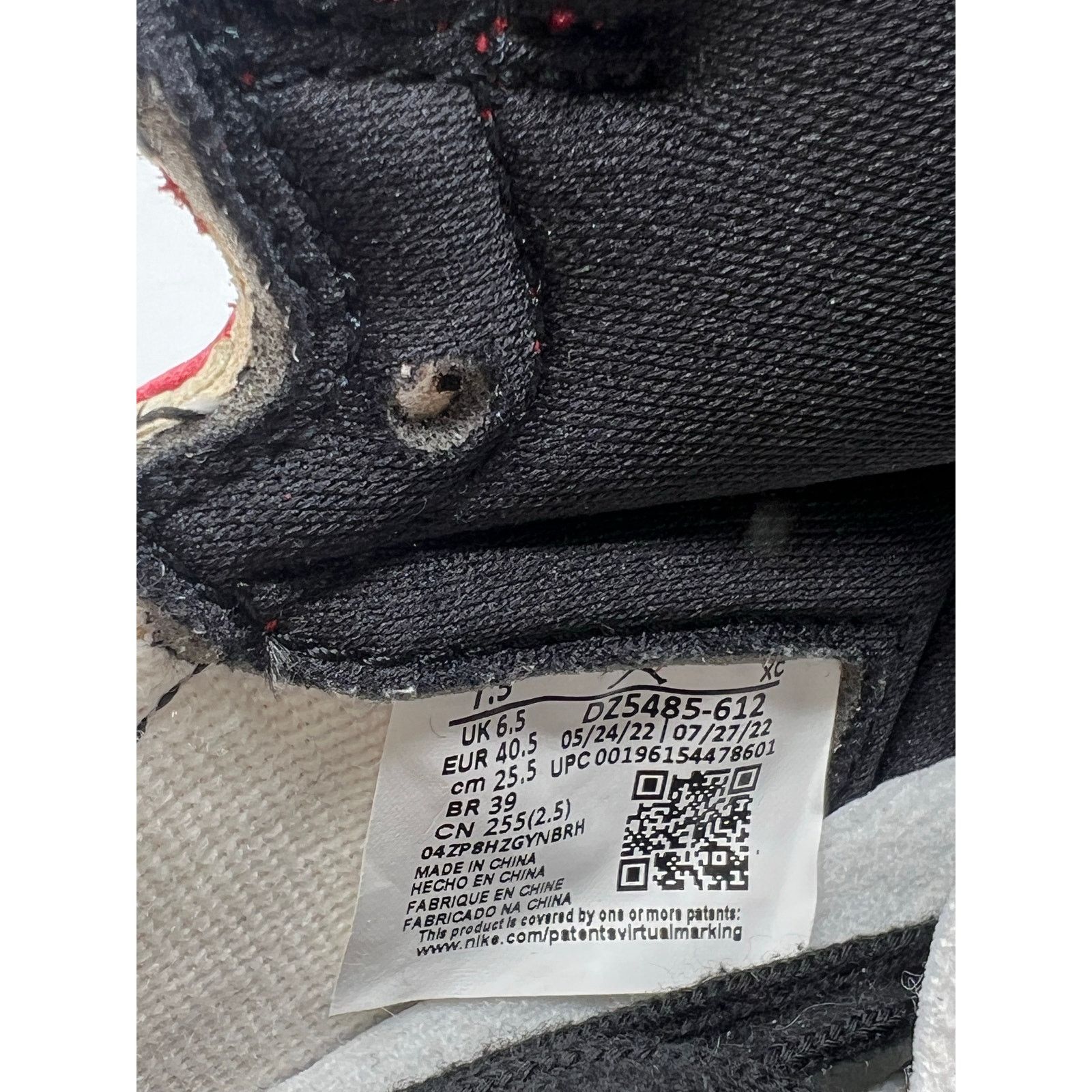 Jordan Brand Air Jordan 1 Retro High OG “Chicago Lost & Found” size 7.5 Size US 7.5 / EU 40-41 - 6 Thumbnail