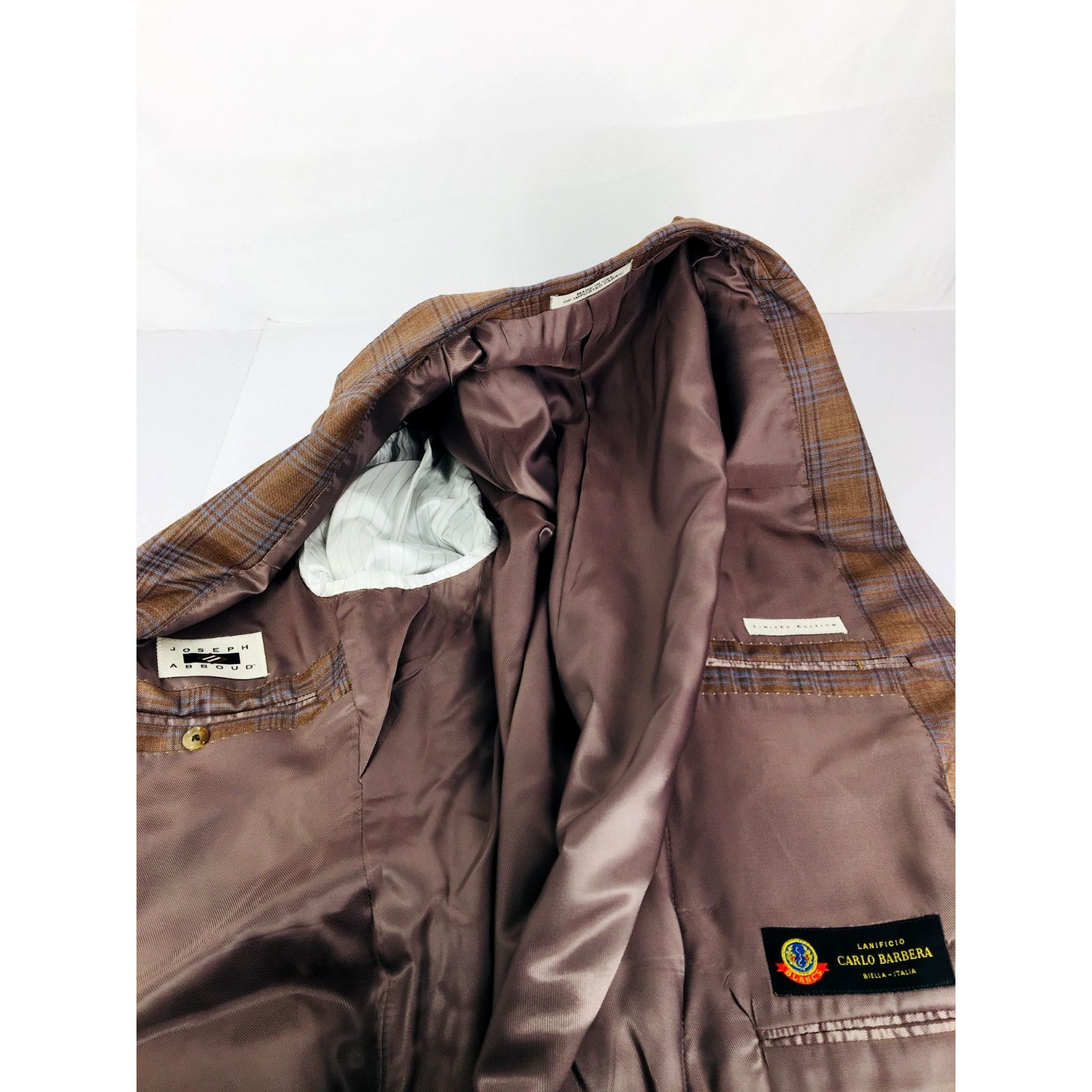 Joseph Abboud NWT 42L Joseph Abboud Ltd Edition Barbera Wool Sport Coat Size 42L - 10 Thumbnail