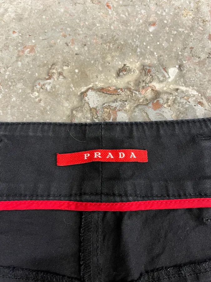 Prada 2000s Prada Faded Black Short Size US 31 - 8 Thumbnail