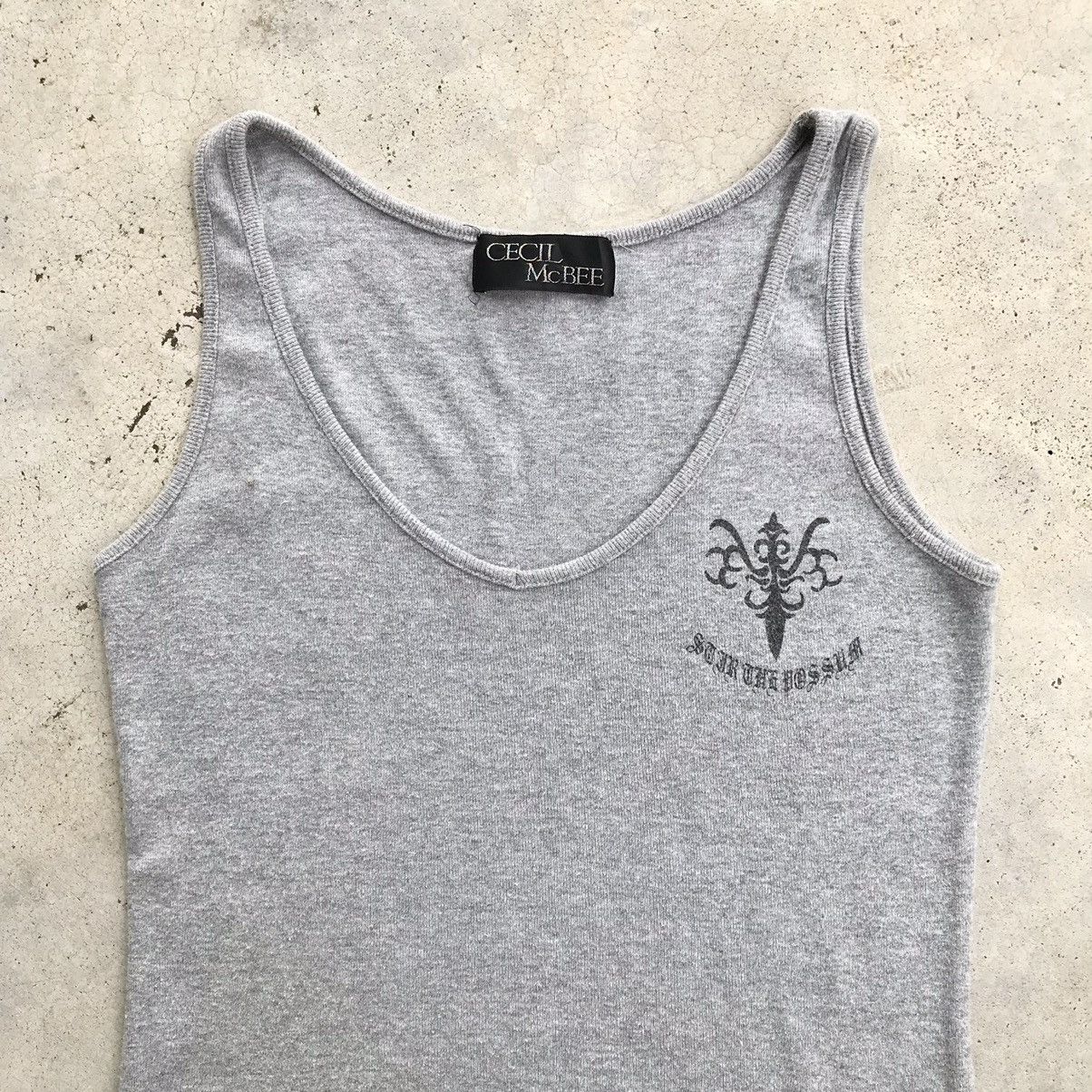 Le Grande Bleu (L.G.B.) 2000's Cecil McBee " Gothic " L.G.B Style Tank Top Size S / US 4 / IT 40 - 3 Thumbnail
