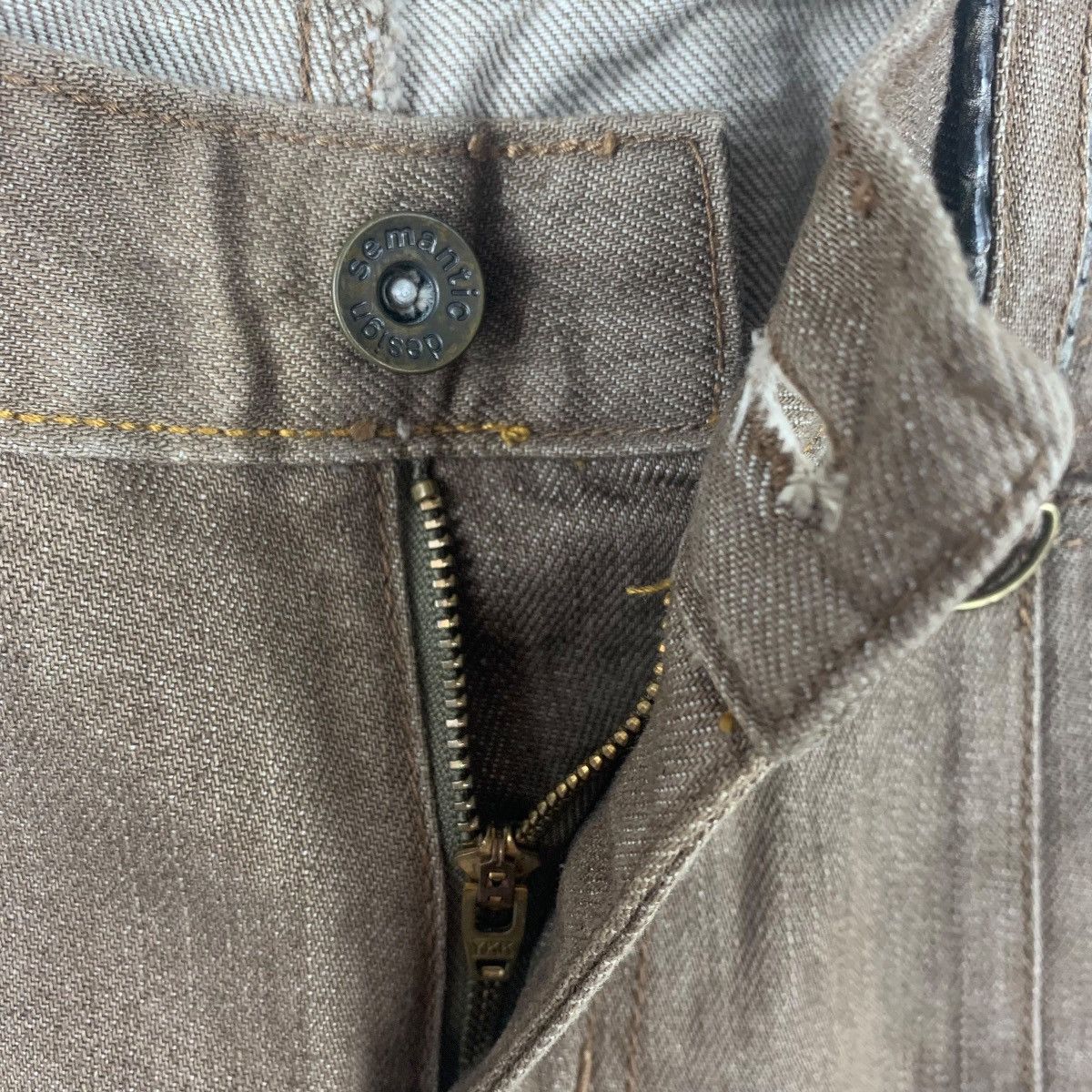Japanese Brand × semanticdesign SEMANTIC DESIGN snake flare bush pants Size 31" - 14 Thumbnail