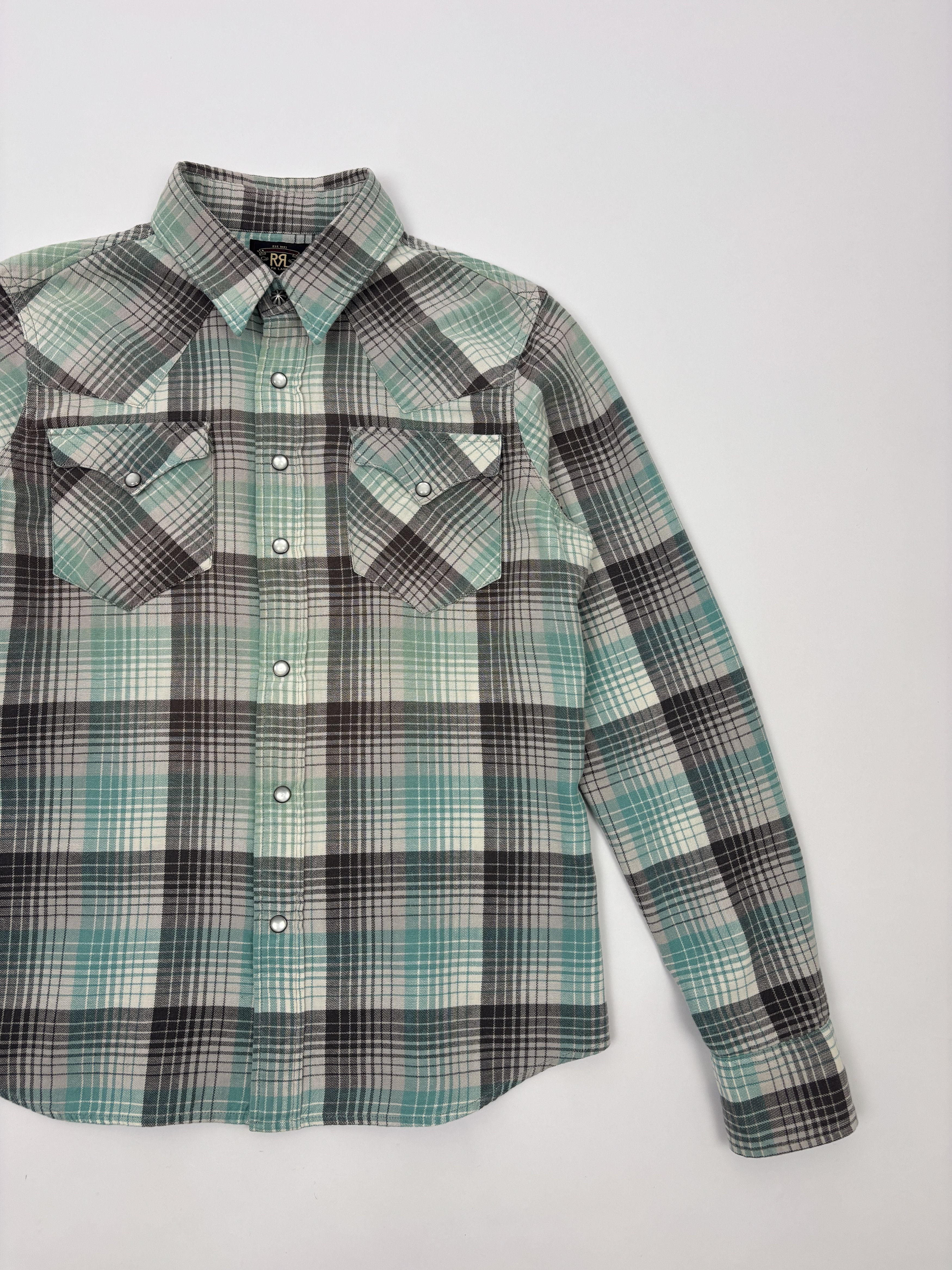 RRL Ralph Lauren RRL Women’s Western Shirt Cotton Plaid Size L / US 10 / IT 46 - 1 Thumbnail