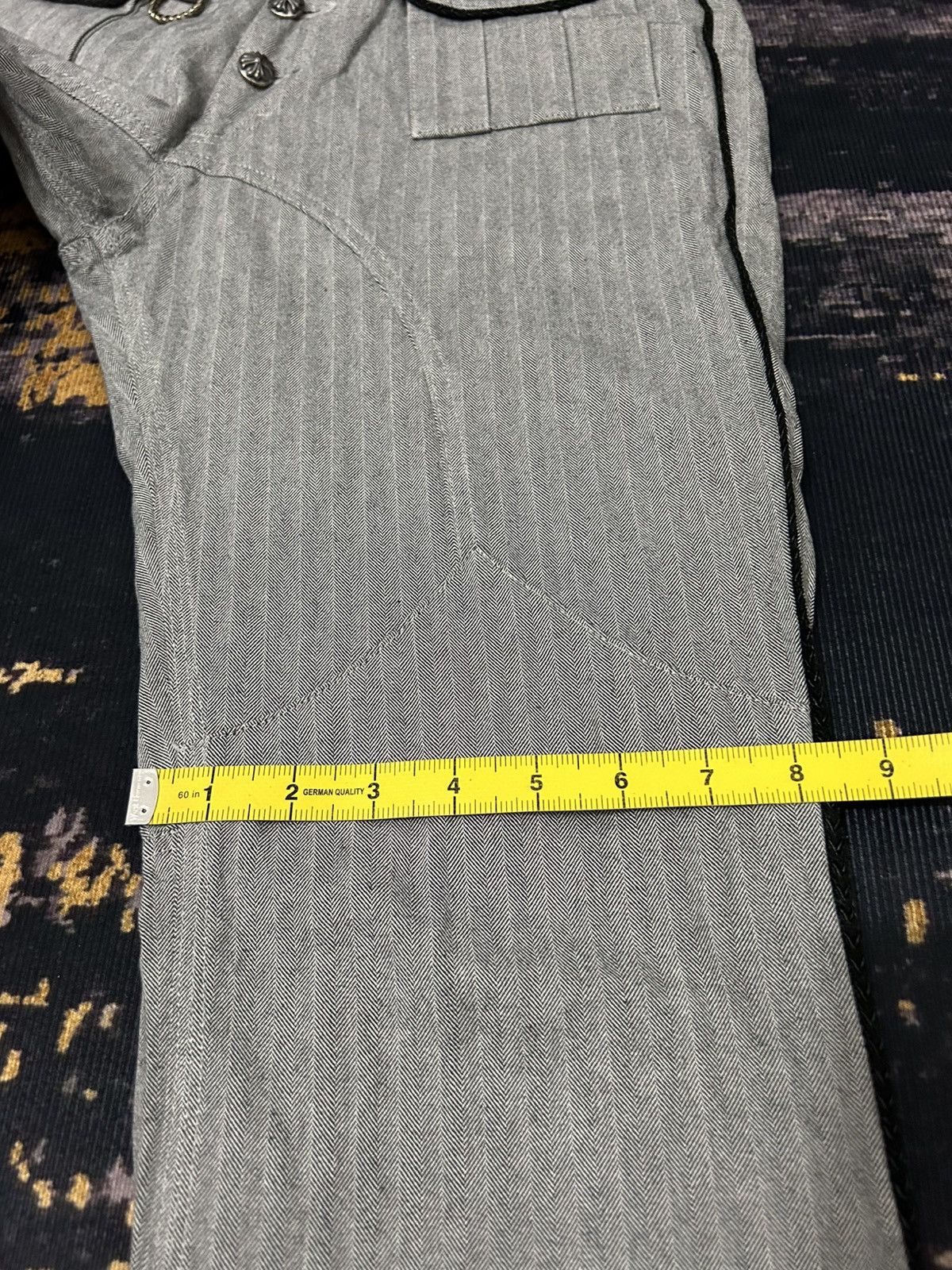 Tornado Mart Japanese Brand Blutenblatt Cross Button Flare Pants Size US 32 / EU 48 - 22 Thumbnail