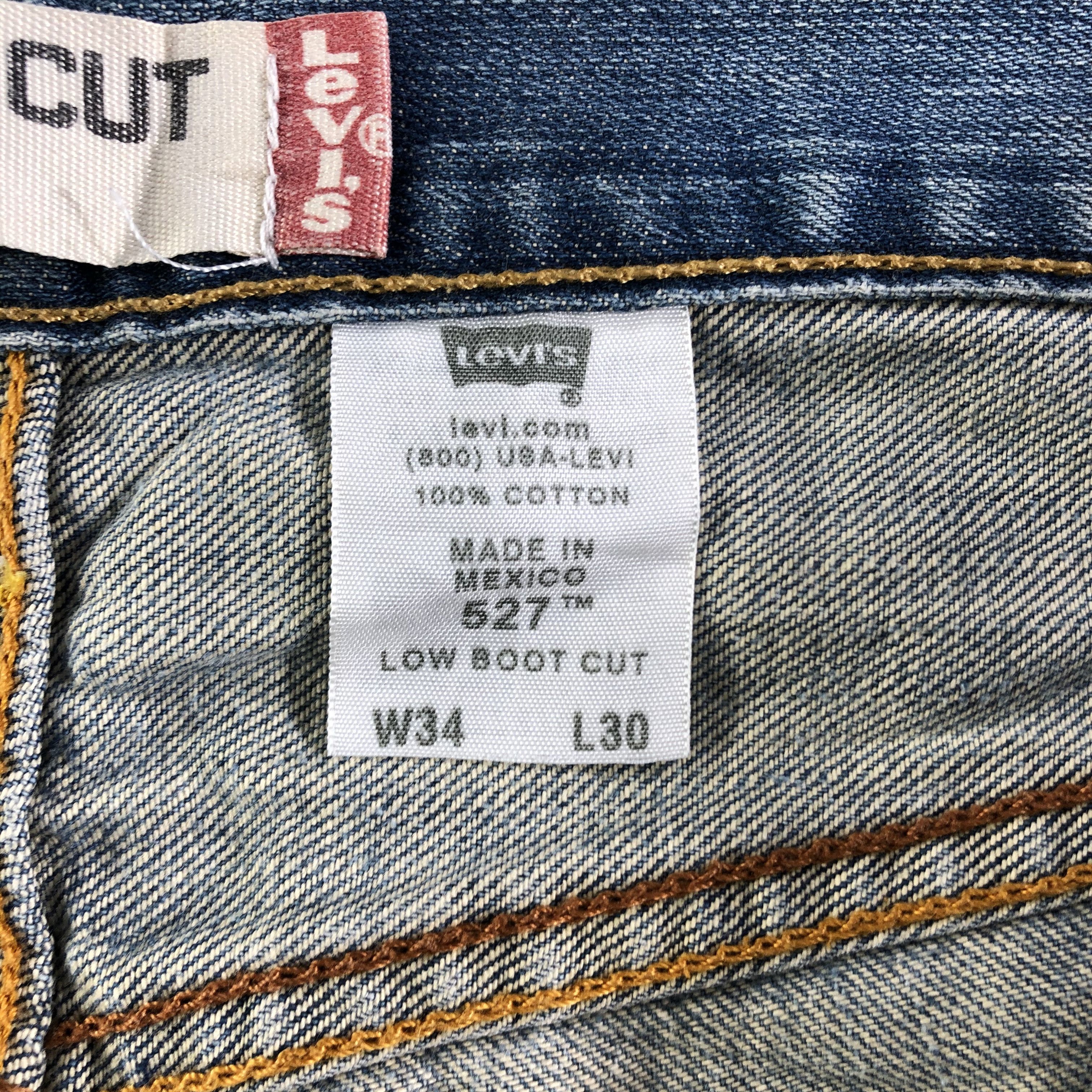 Levi's Vintage Blue Wash Levis 527 Jeans-J3062 Size US 35 - 10 Thumbnail