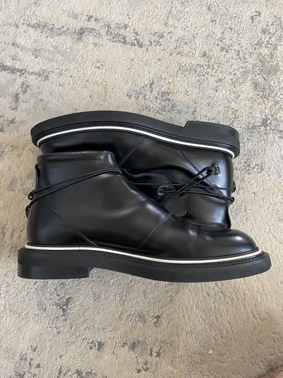 Dior AW09 Cord Wrapped Leather Boots Size US 9 / EU 42 - 3 Thumbnail