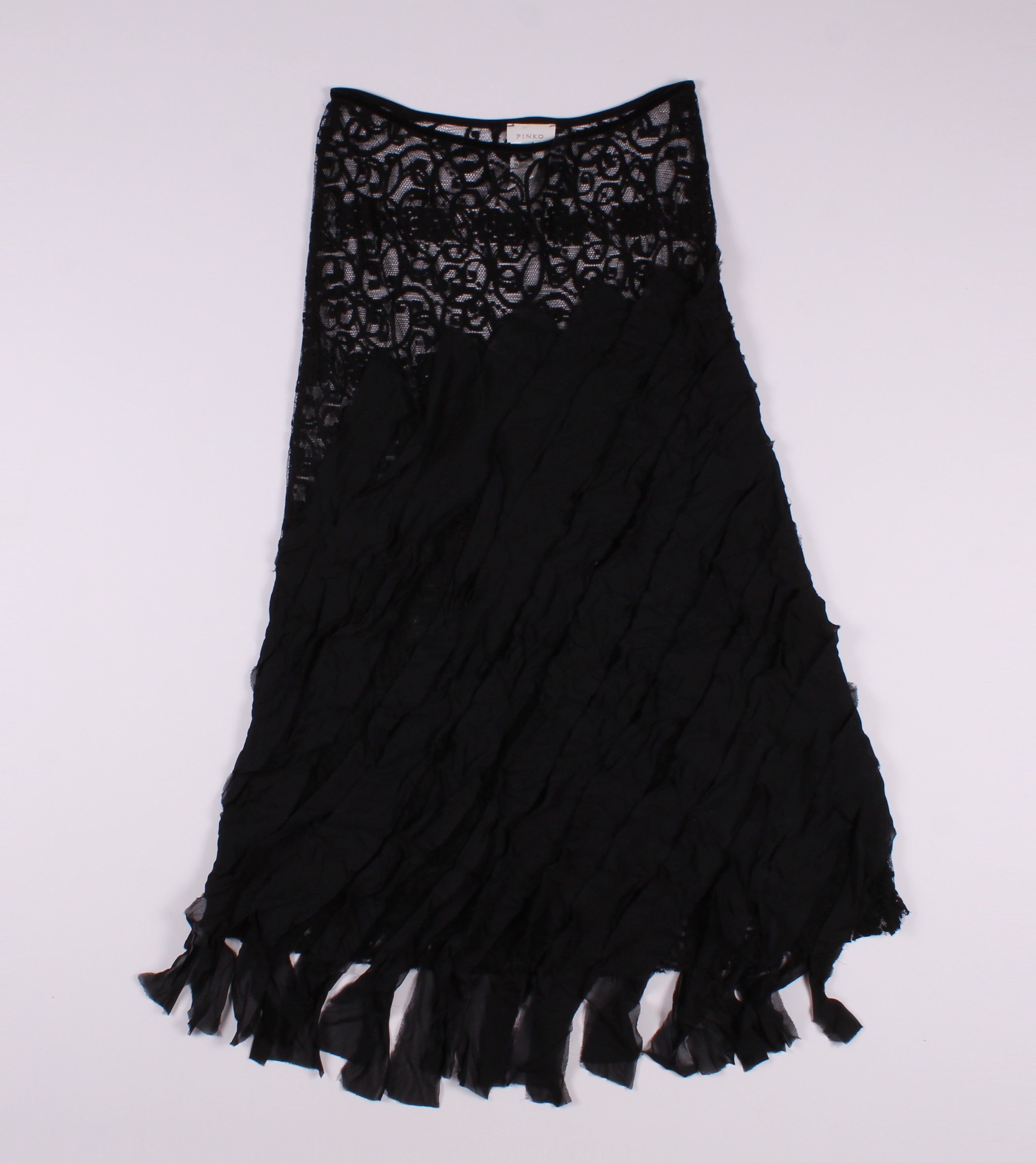 Pinko Vintage Rare PINKO Goth Grunge Sexy Skirt Size 26" / US 2 / IT 38 - 4 Thumbnail
