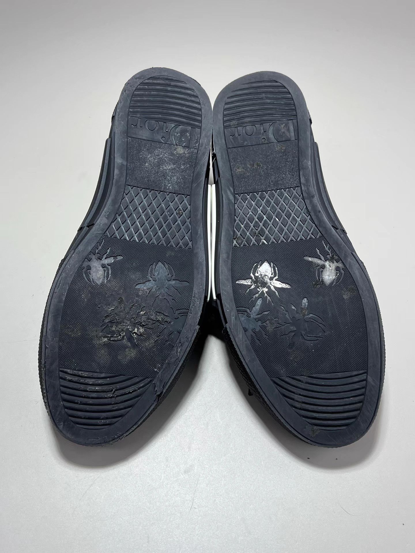 Dior DIOR B23 Denim Oblique Logo Low-Top Sneakers Size US 10 / EU 43 - 7 Thumbnail