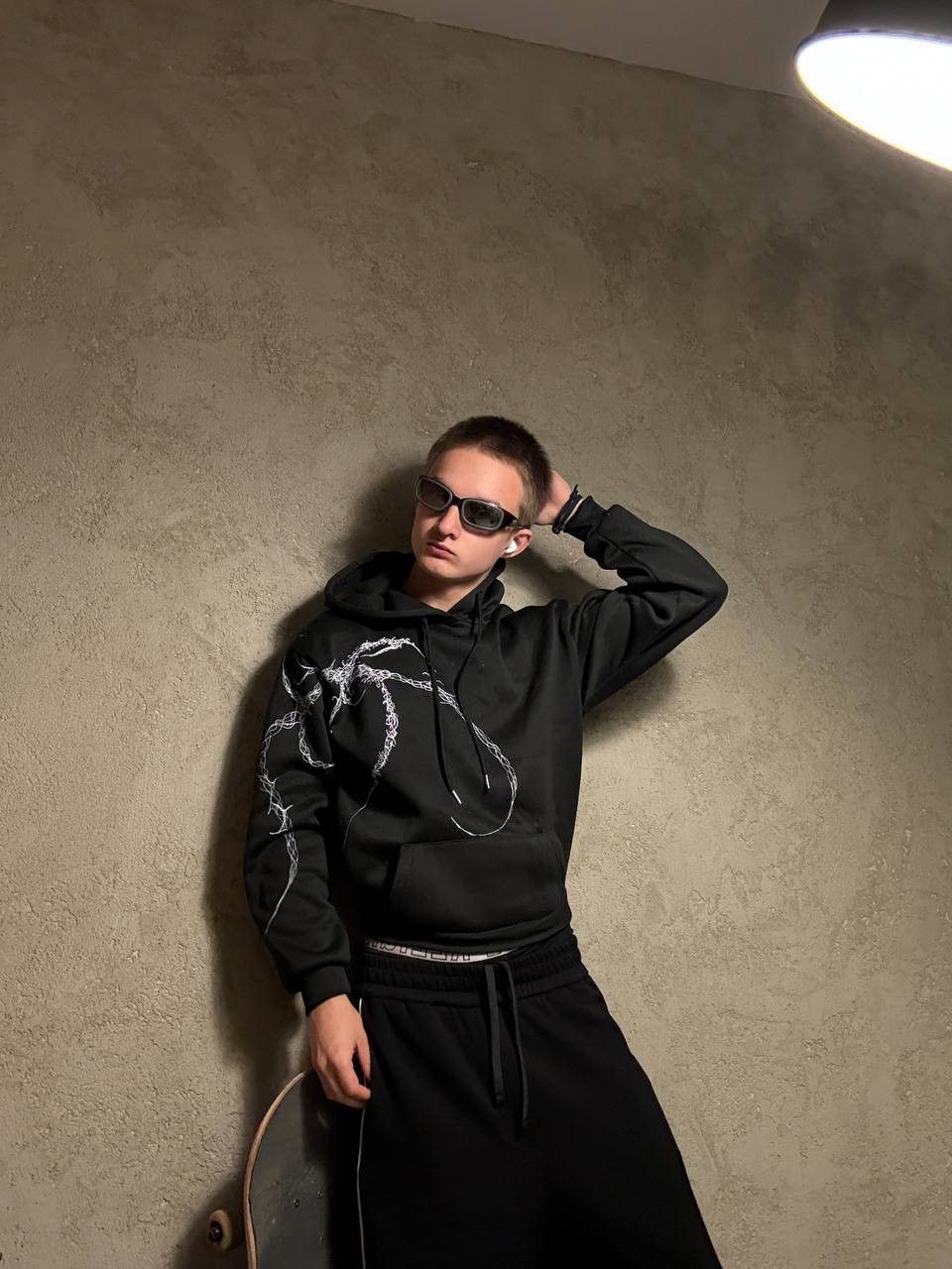 Tribal Streetwear rare y2k tribal hoody handmade streetwear goth punk Size US M / EU 48-50 / 2 - 1 Thumbnail